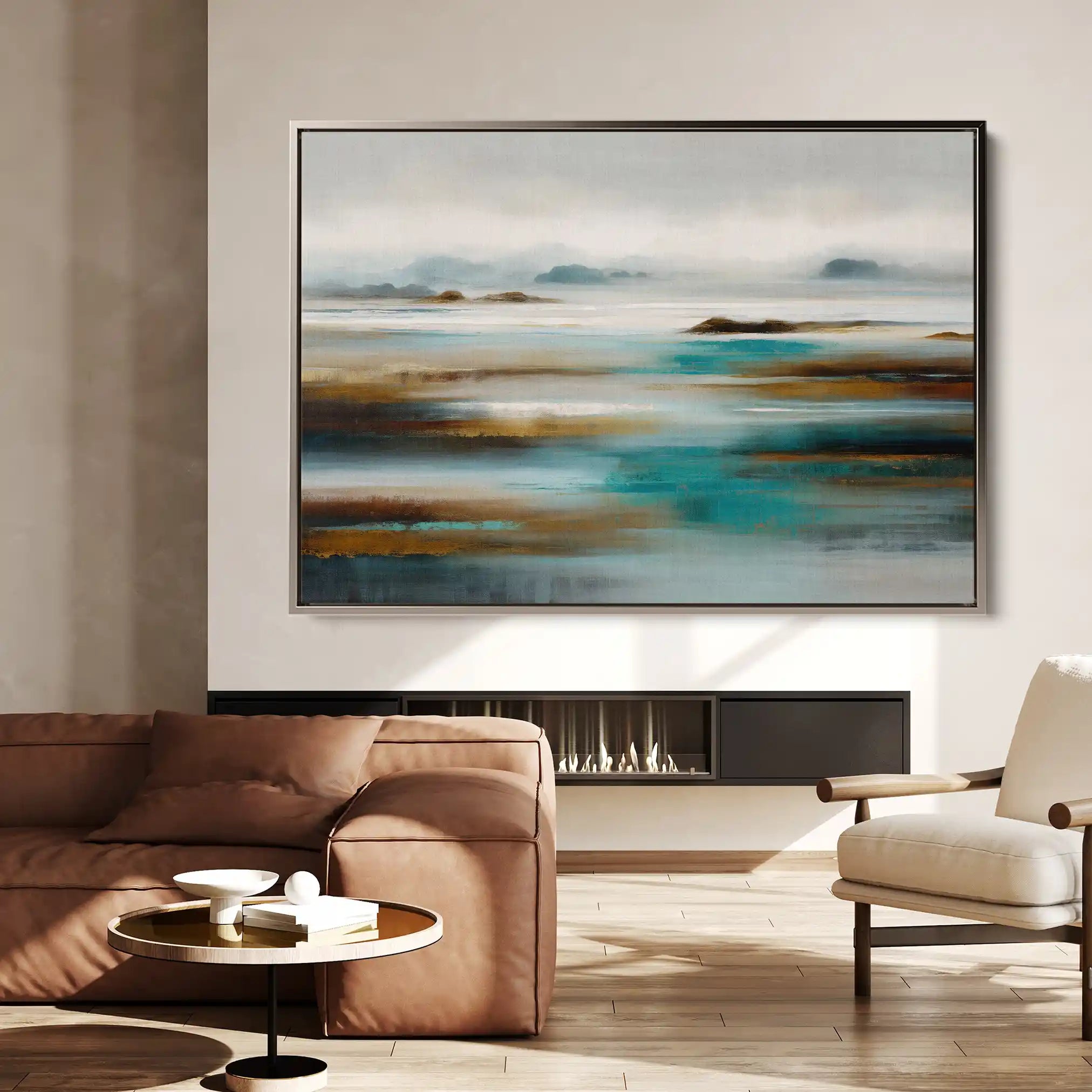 Abstract 1628 Canvas Art 60 x 40 cm / Stretched on hidden frame