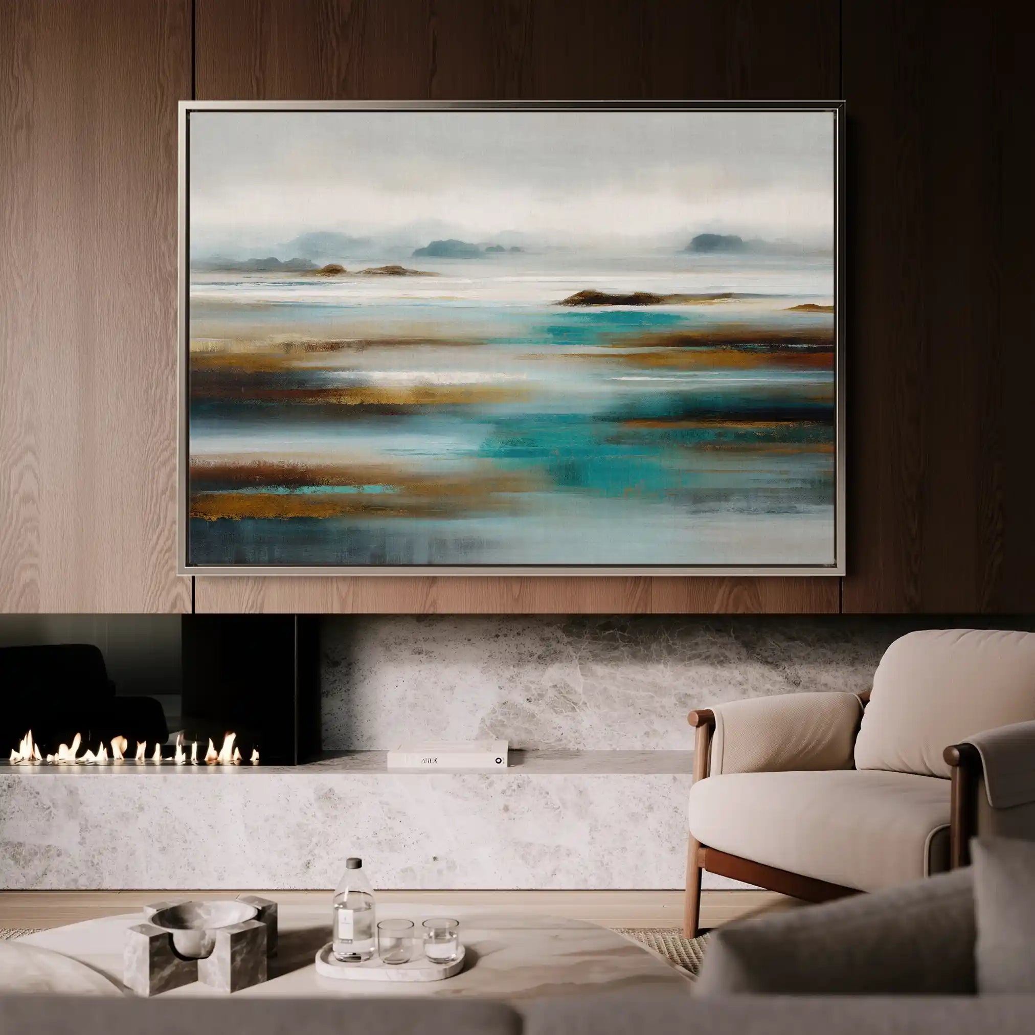 Abstract 1628 Canvas Art 60 x 40 cm / Stretched on hidden frame