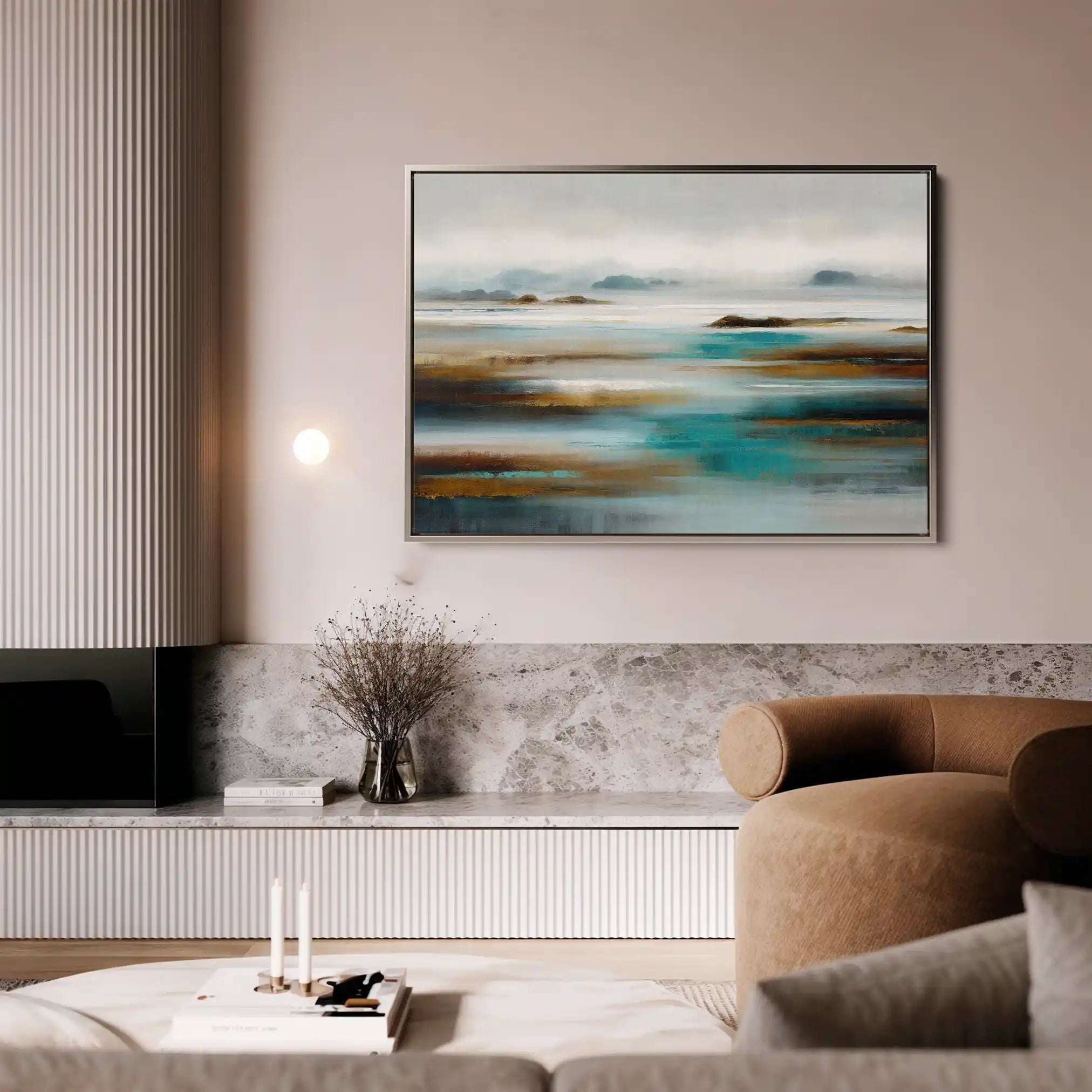 Abstract 1628 Canvas Art 60 x 40 cm / Stretched on hidden frame