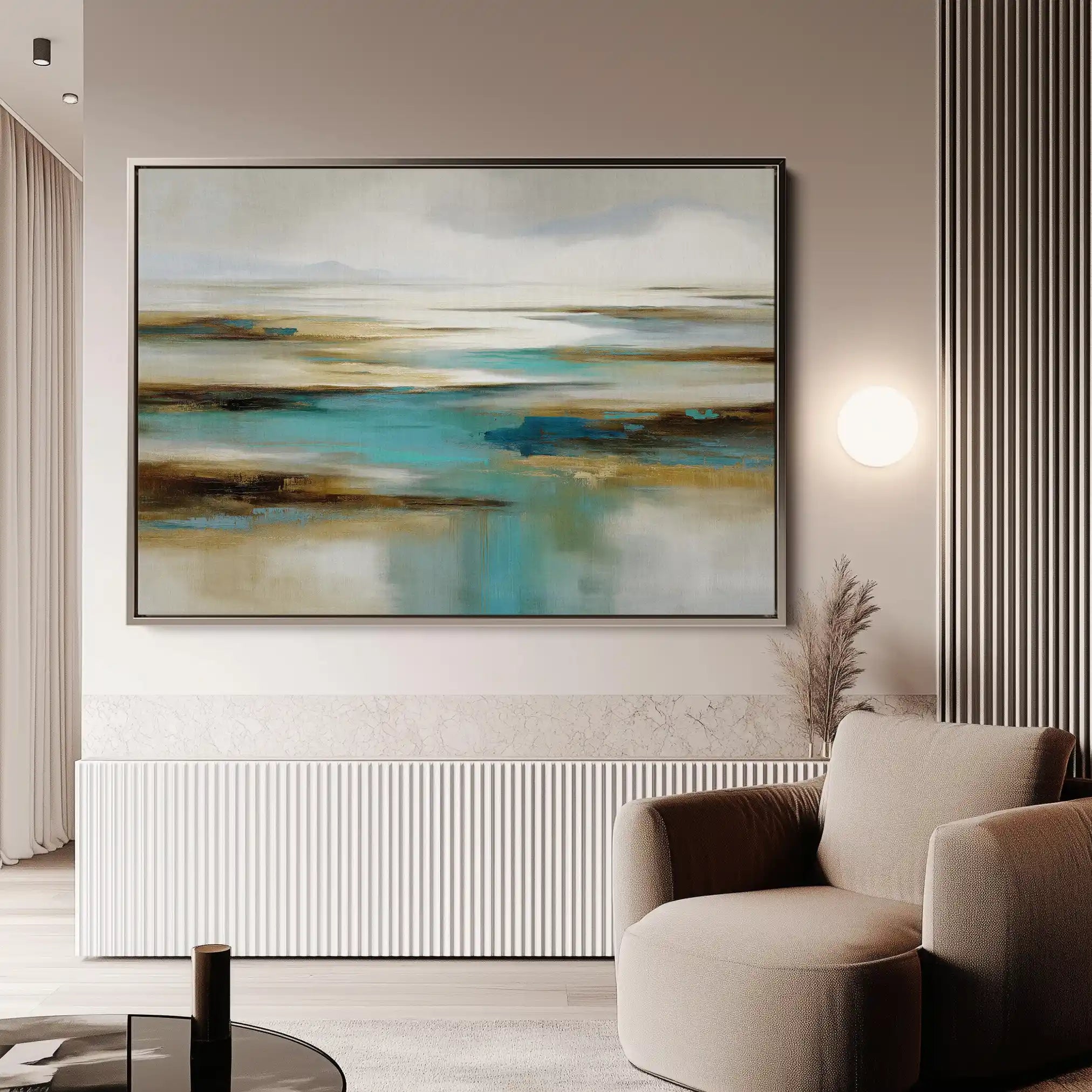 Abstract 1629 Canvas Art 60 x 40 cm / Stretched on hidden frame