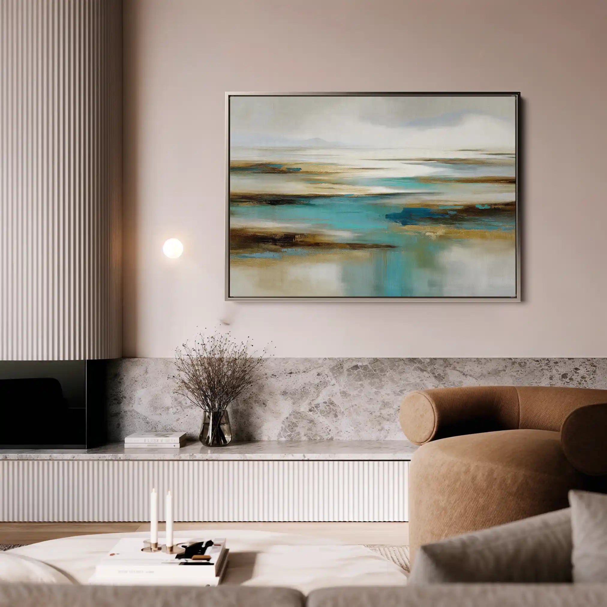 Abstract 1629 Canvas Art 60 x 40 cm / Stretched on hidden frame