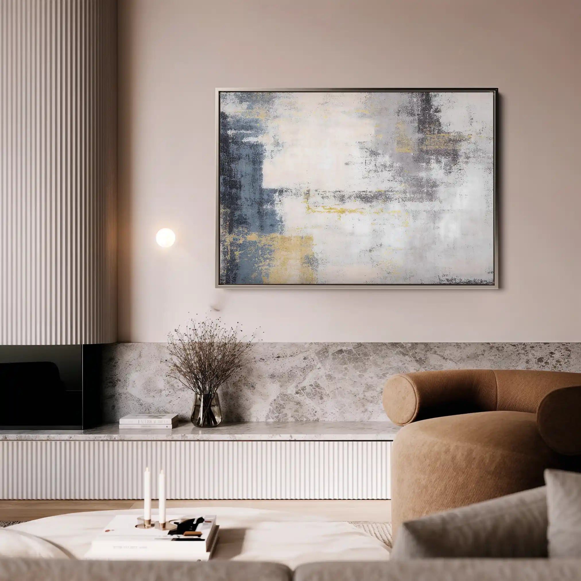 Abstract 163 Canvas Art 60 x 40 cm / Stretched on hidden frame