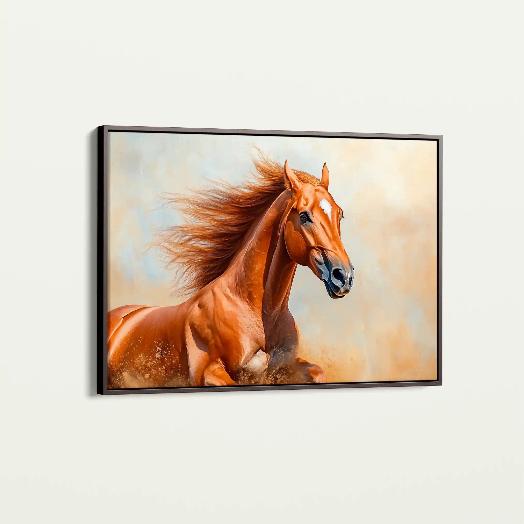Horses 163 Canvas Art 90 x 60 cm / Stretched on hidden frame