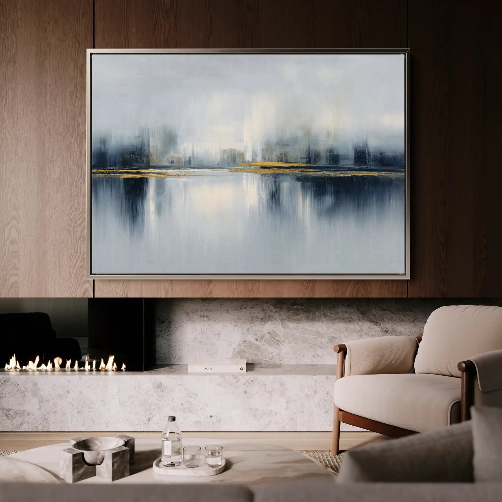 Abstract 1634 Canvas Art 60 x 40 cm / Stretched on hidden frame