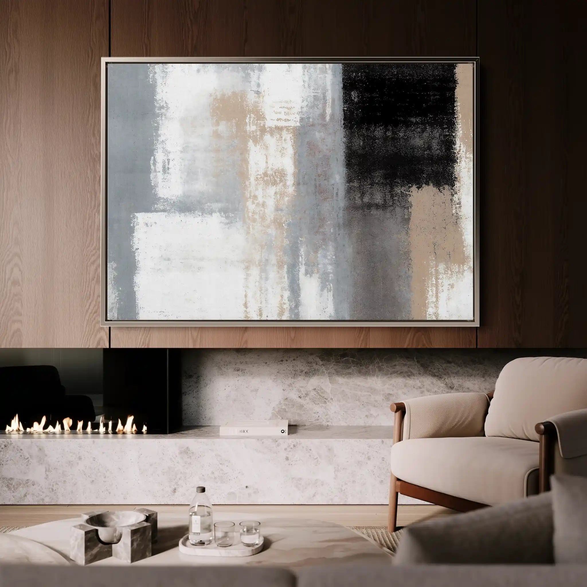 Abstract 164 Canvas Art 60 x 40 cm / Stretched on hidden frame