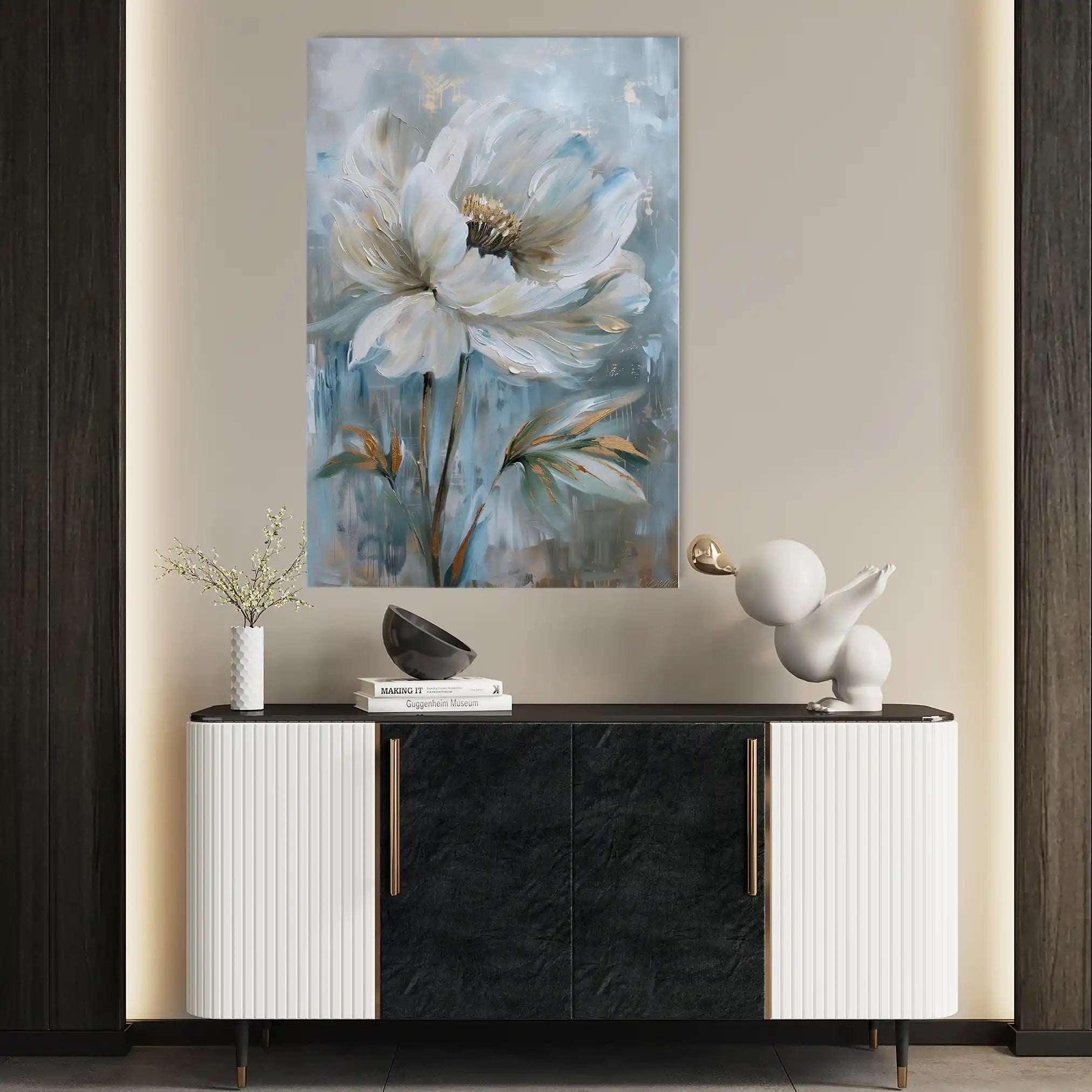Floral Canvas Wall Art WAD164-F 90 x 60 cm / Stretched on hidden frame