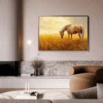 Horses 164 Canvas Art 90 x 60 cm / Stretched on hidden frame