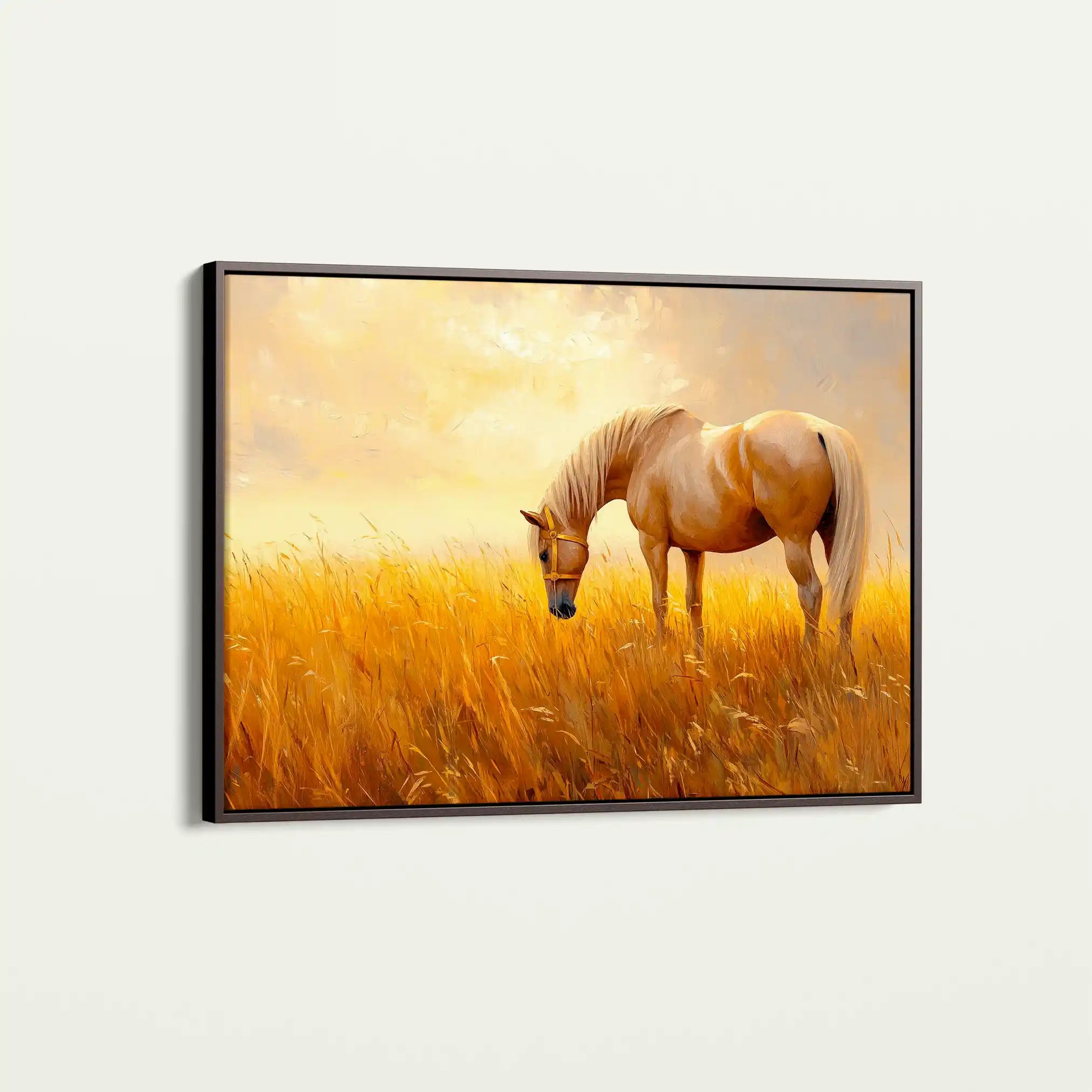 Horses 164 Canvas Art 90 x 60 cm / Stretched on hidden frame