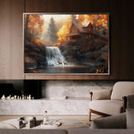 Landscape 164 Canvas Art 90 x 60 cm / Stretched on hidden frame