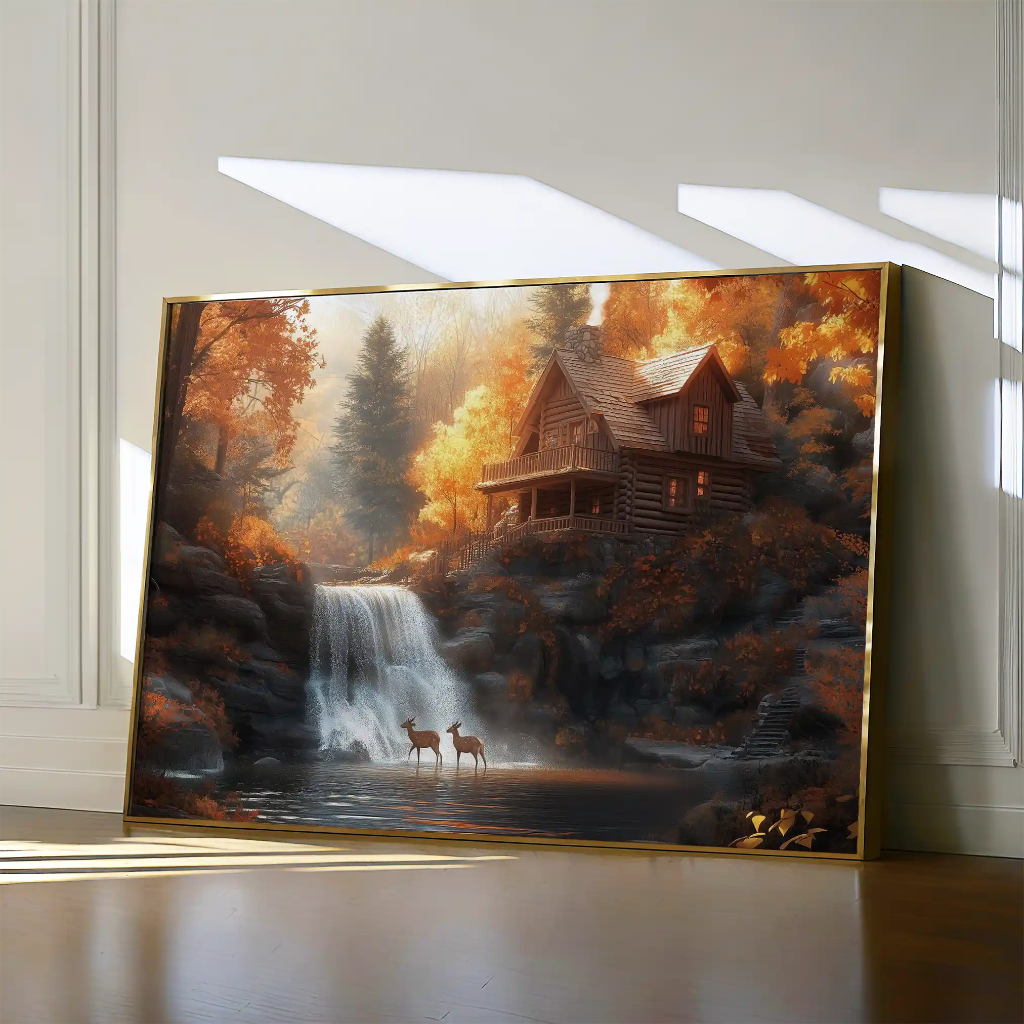 Landscape 164 Canvas Art 90 x 60 cm / Stretched on hidden frame
