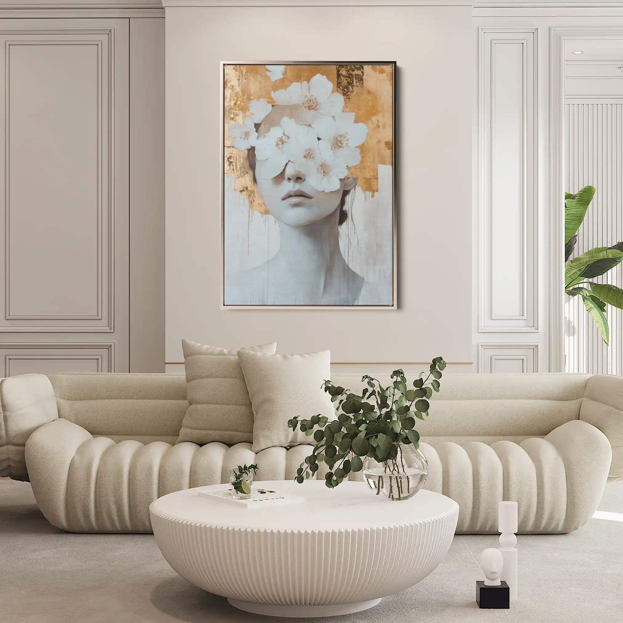 Portrait 164 Canvas Art 90 x 60 cm / Stretched on hidden frame