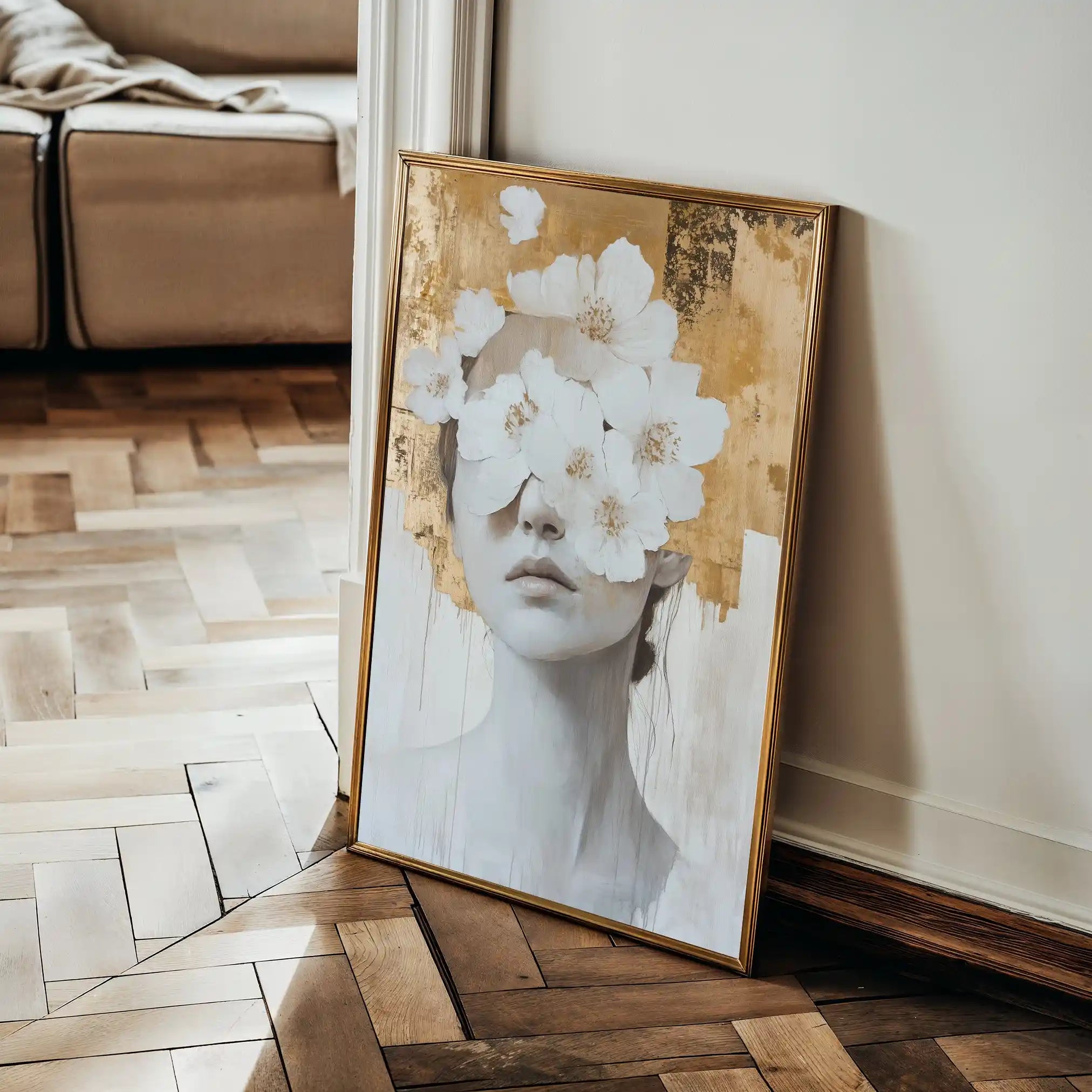 Portrait 164 Canvas Art 90 x 60 cm / Stretched on hidden frame