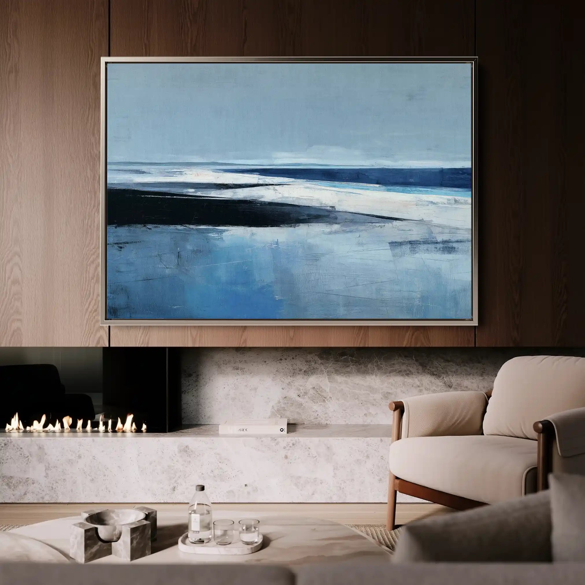 Abstract 1643 Canvas Art 60 x 40 cm / Stretched on hidden frame