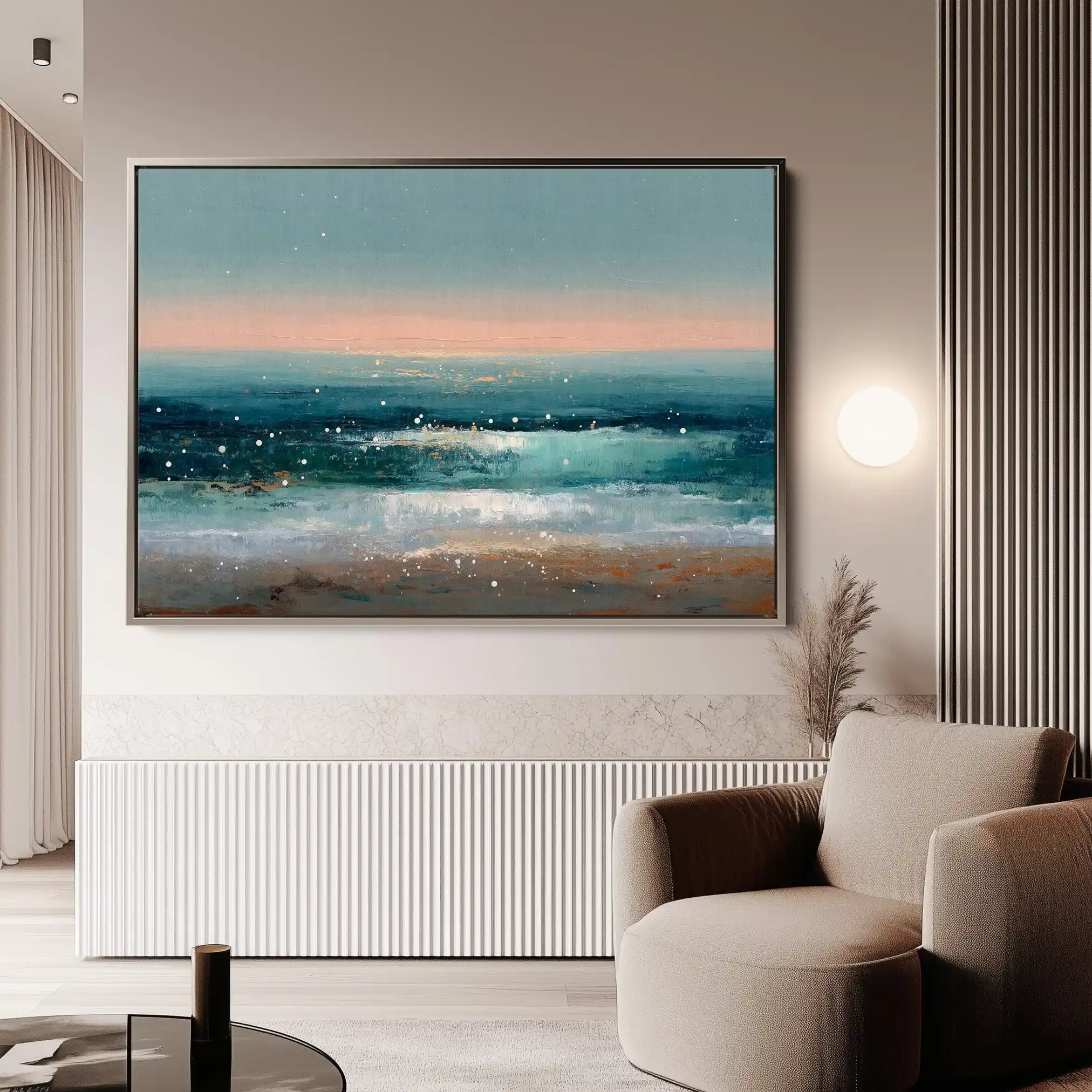 Abstract 1645 Canvas Art 60 x 40 cm / Stretched on hidden frame