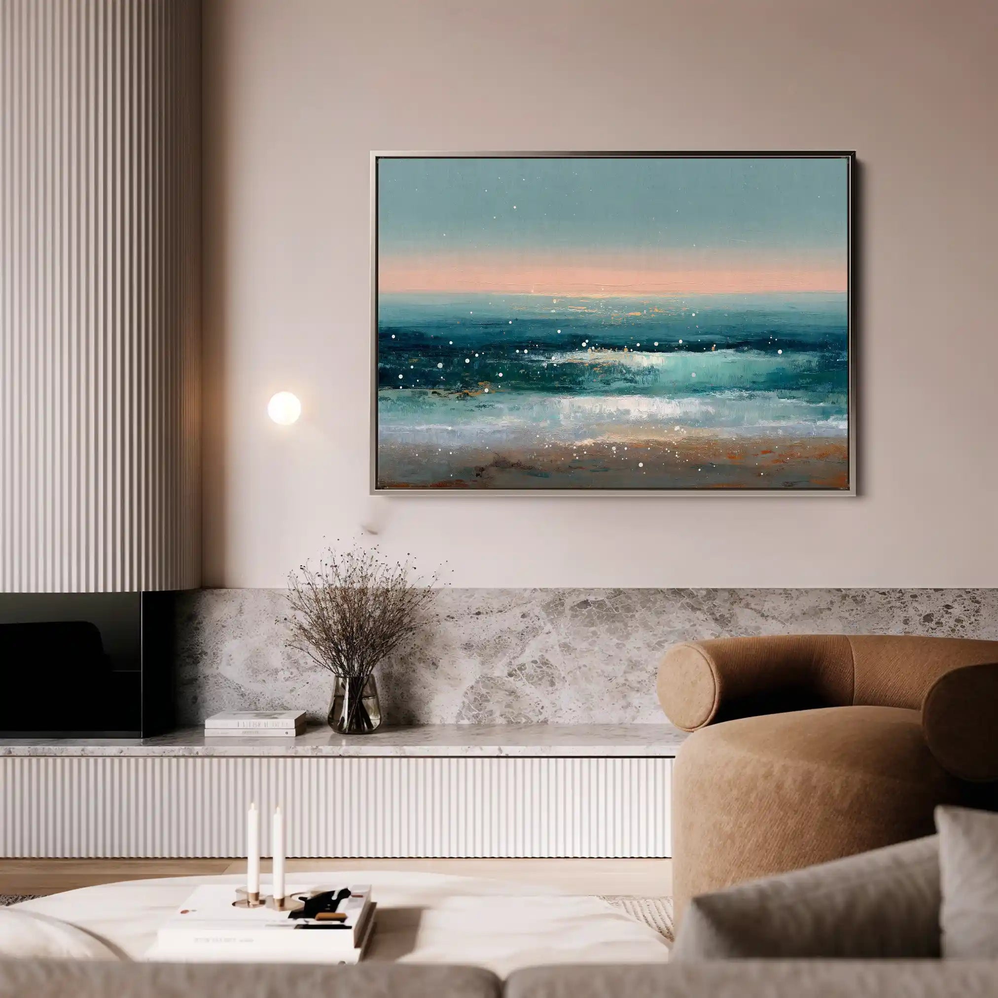 Abstract 1645 Canvas Art 60 x 40 cm / Stretched on hidden frame