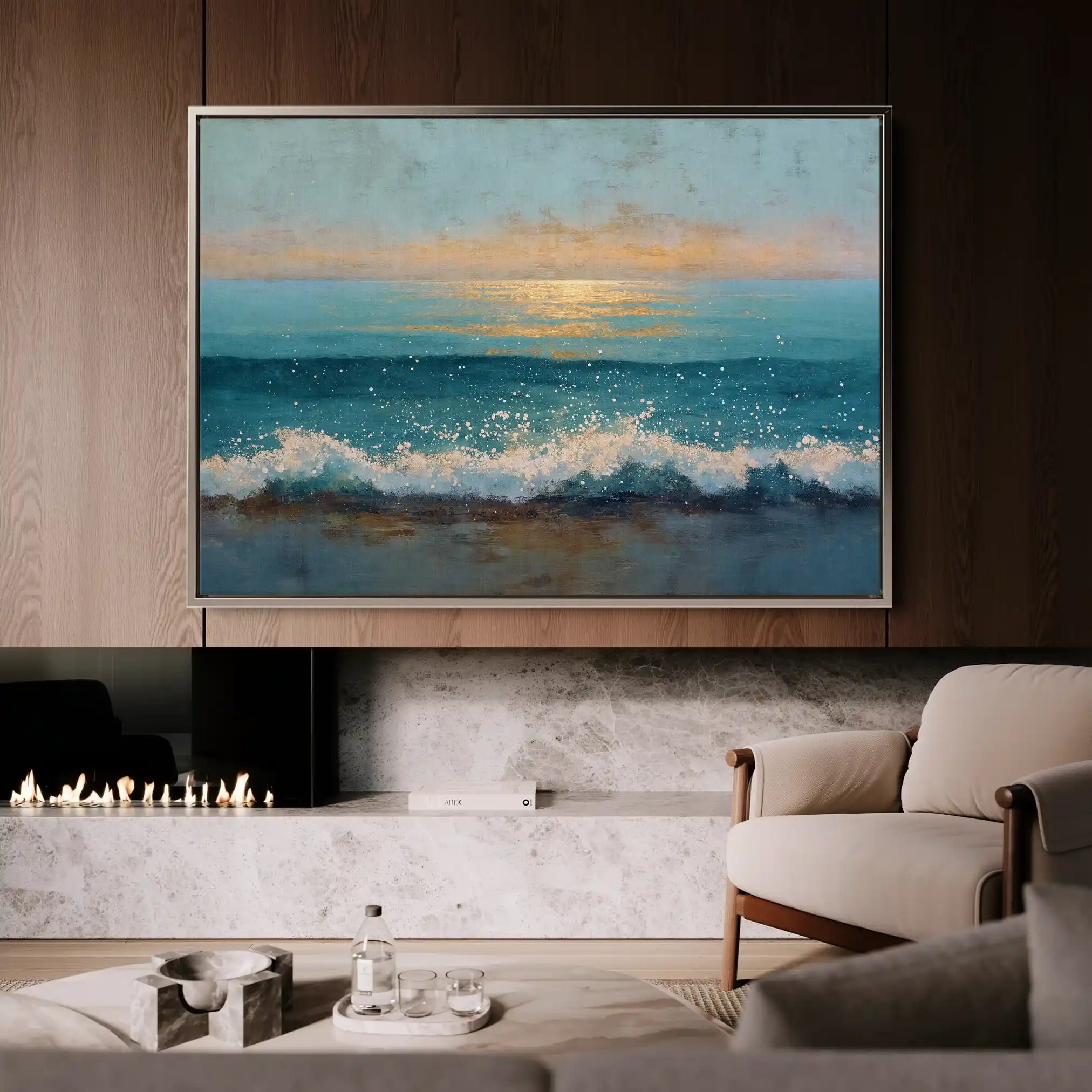 Abstract 1647 Canvas Art 60 x 40 cm / Stretched on hidden frame