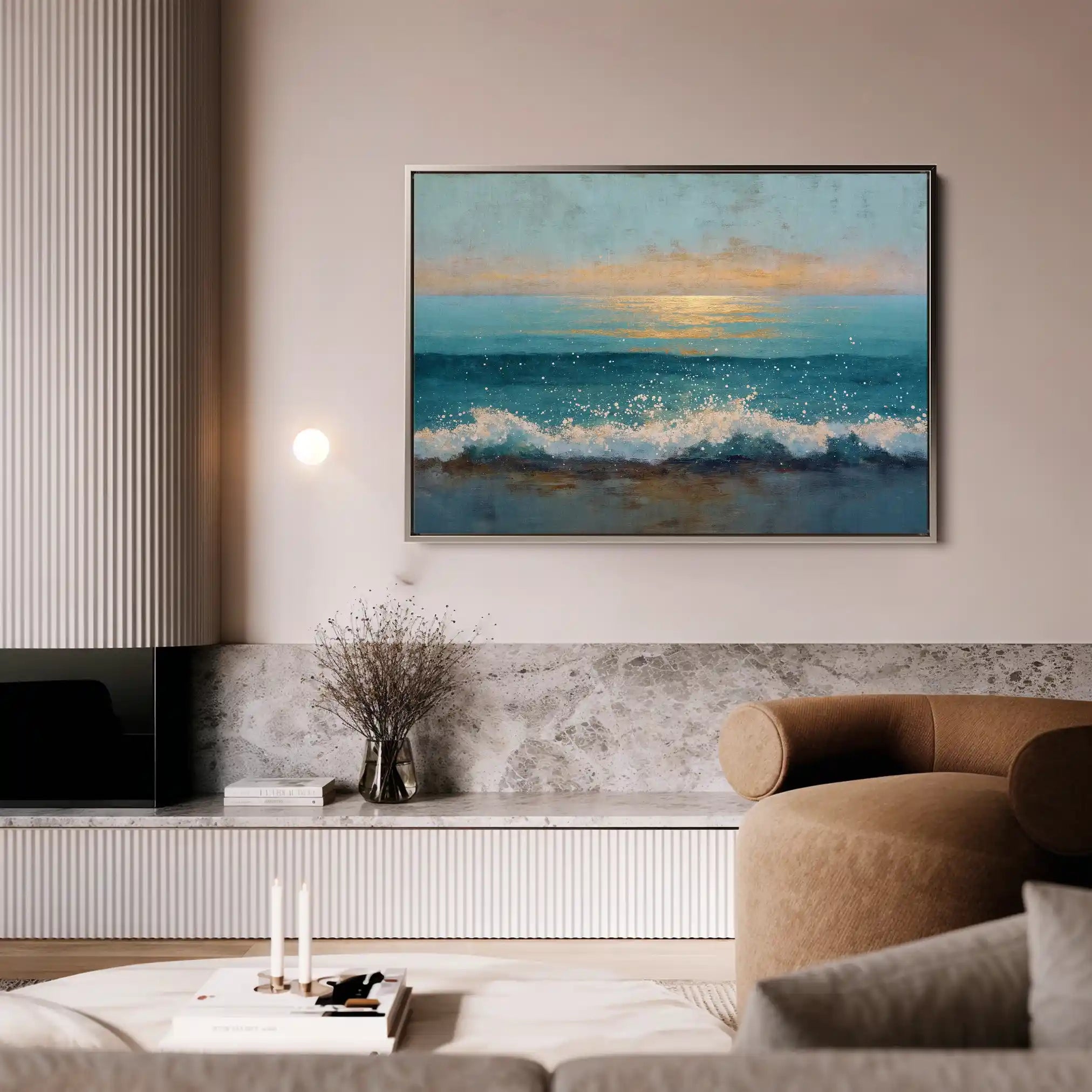 Abstract 1647 Canvas Art 60 x 40 cm / Stretched on hidden frame