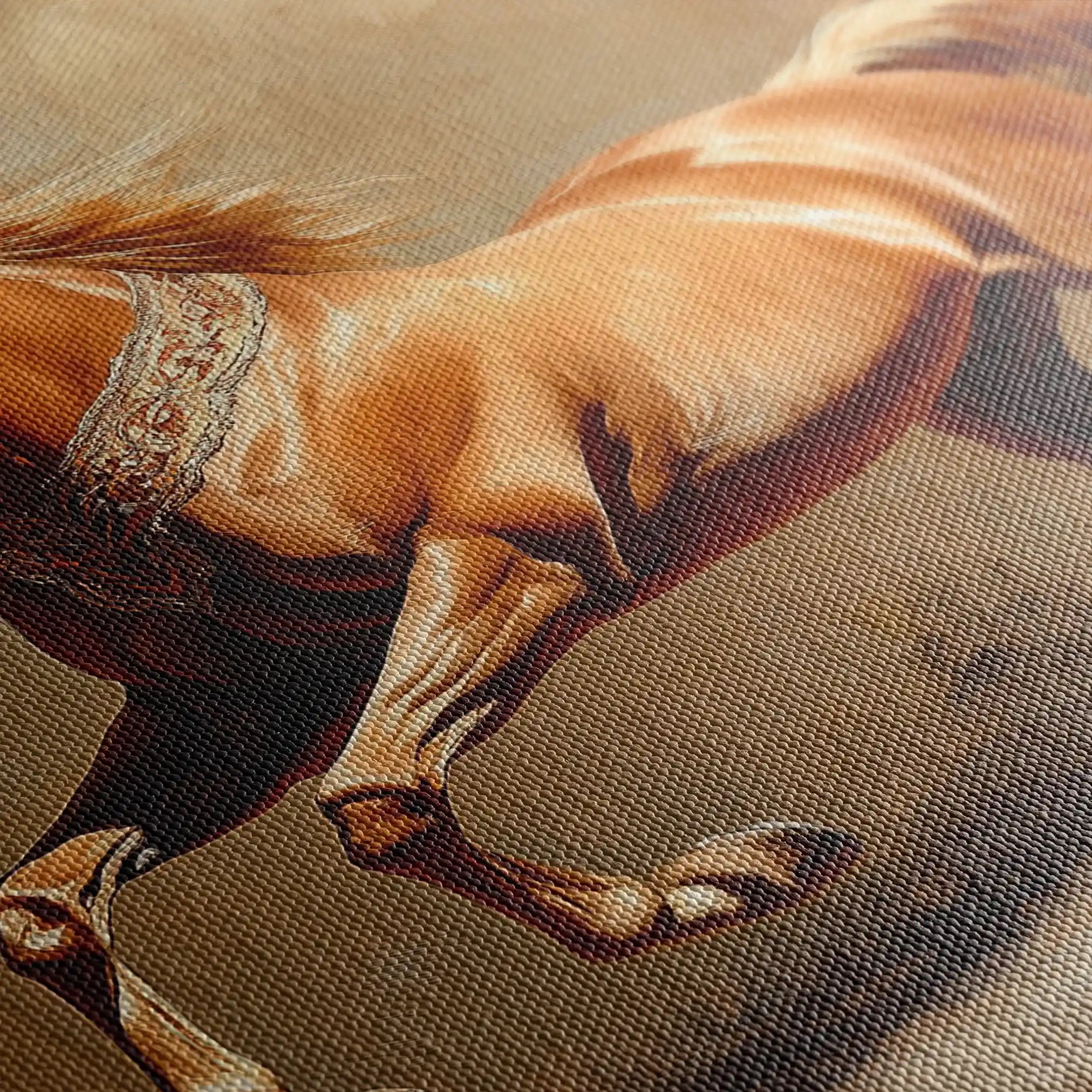 Horses 165 Canvas Art 90 x 60 cm / Stretched on hidden frame