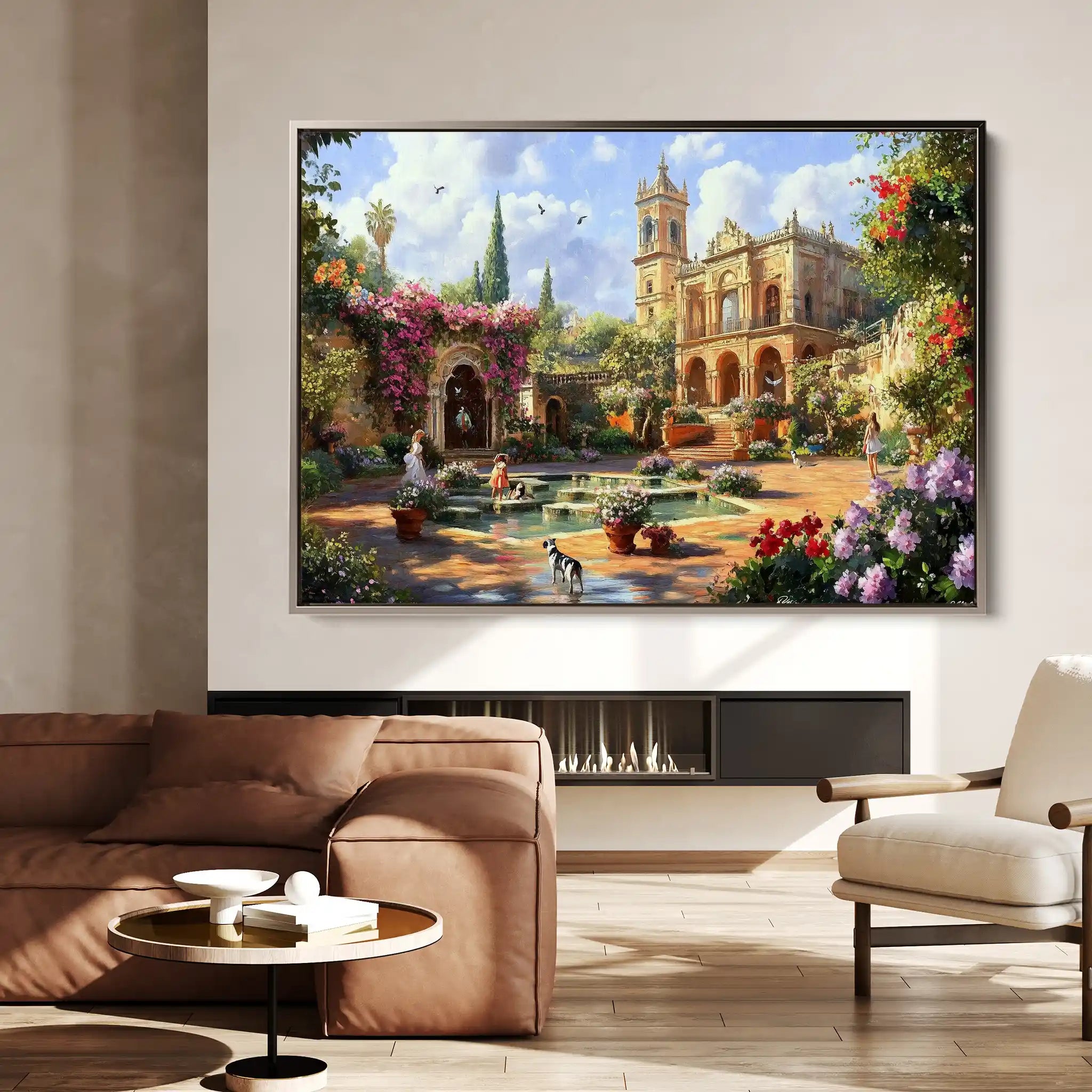 Landscape 165 Canvas Art 90 x 60 cm / Stretched on hidden frame