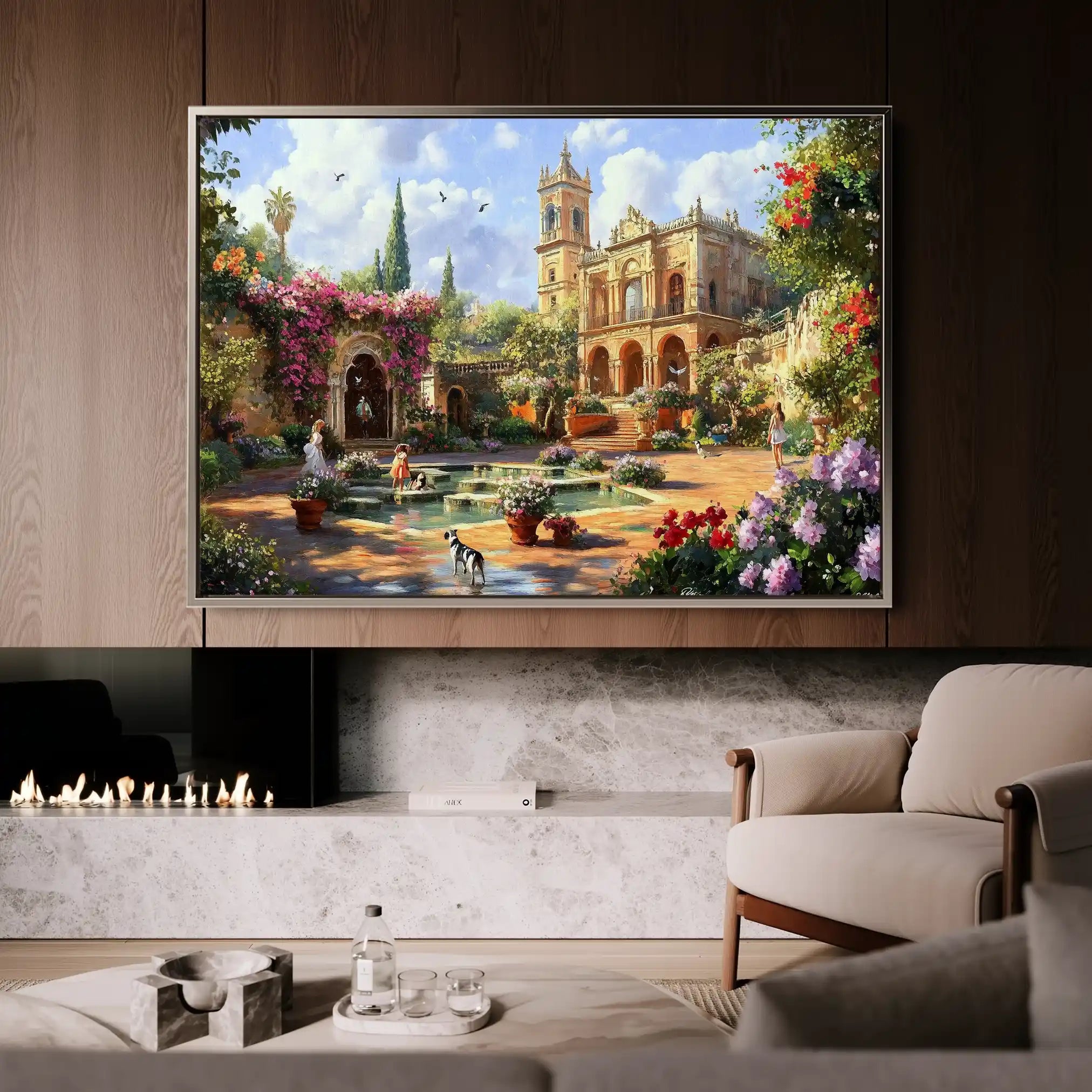Landscape 165 Canvas Art 90 x 60 cm / Stretched on hidden frame