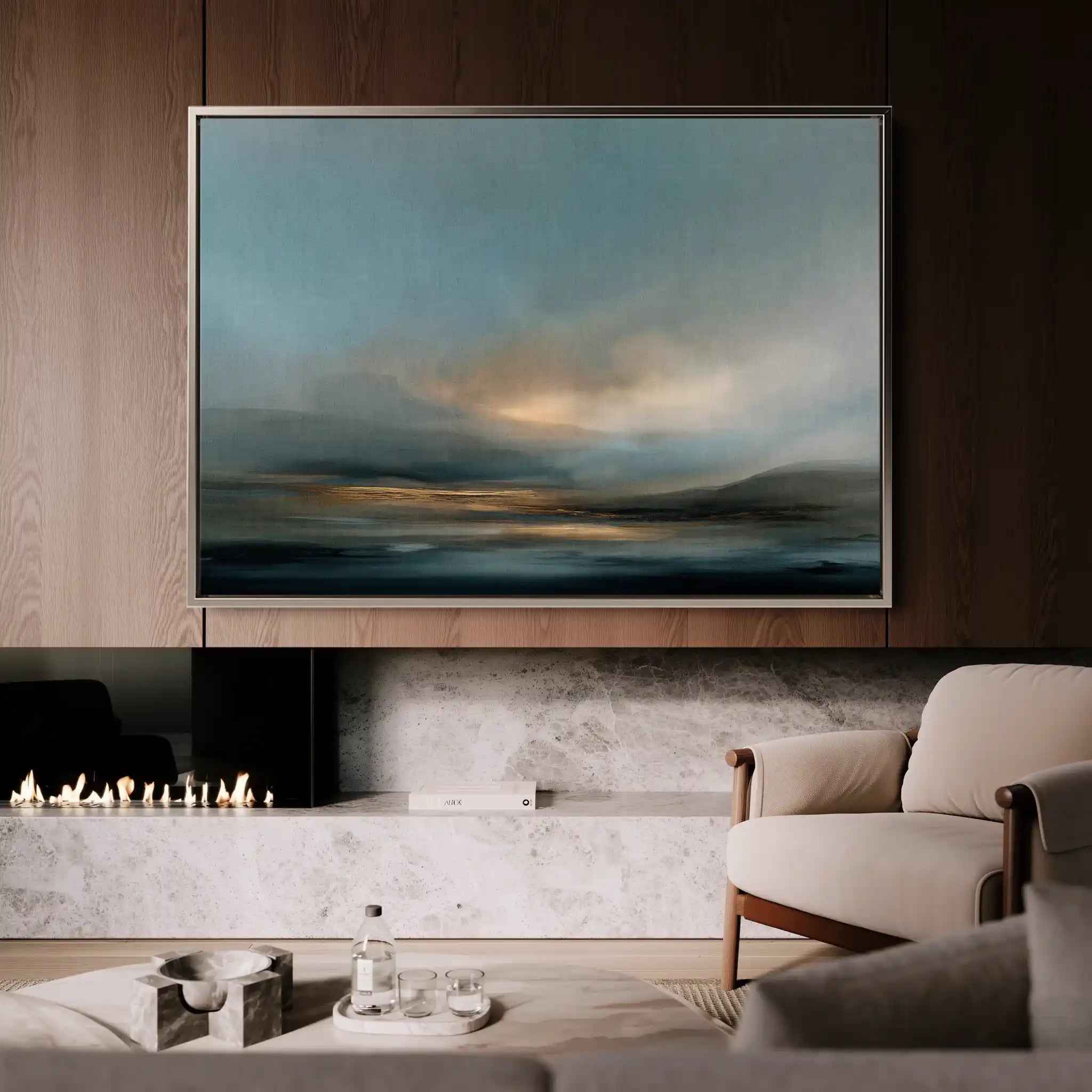 Abstract 1654 Canvas Art 60 x 40 cm / Stretched on hidden frame