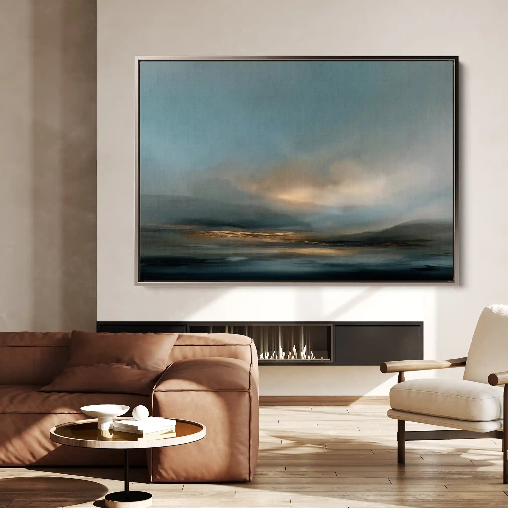 Abstract 1654 Canvas Art 60 x 40 cm / Stretched on hidden frame
