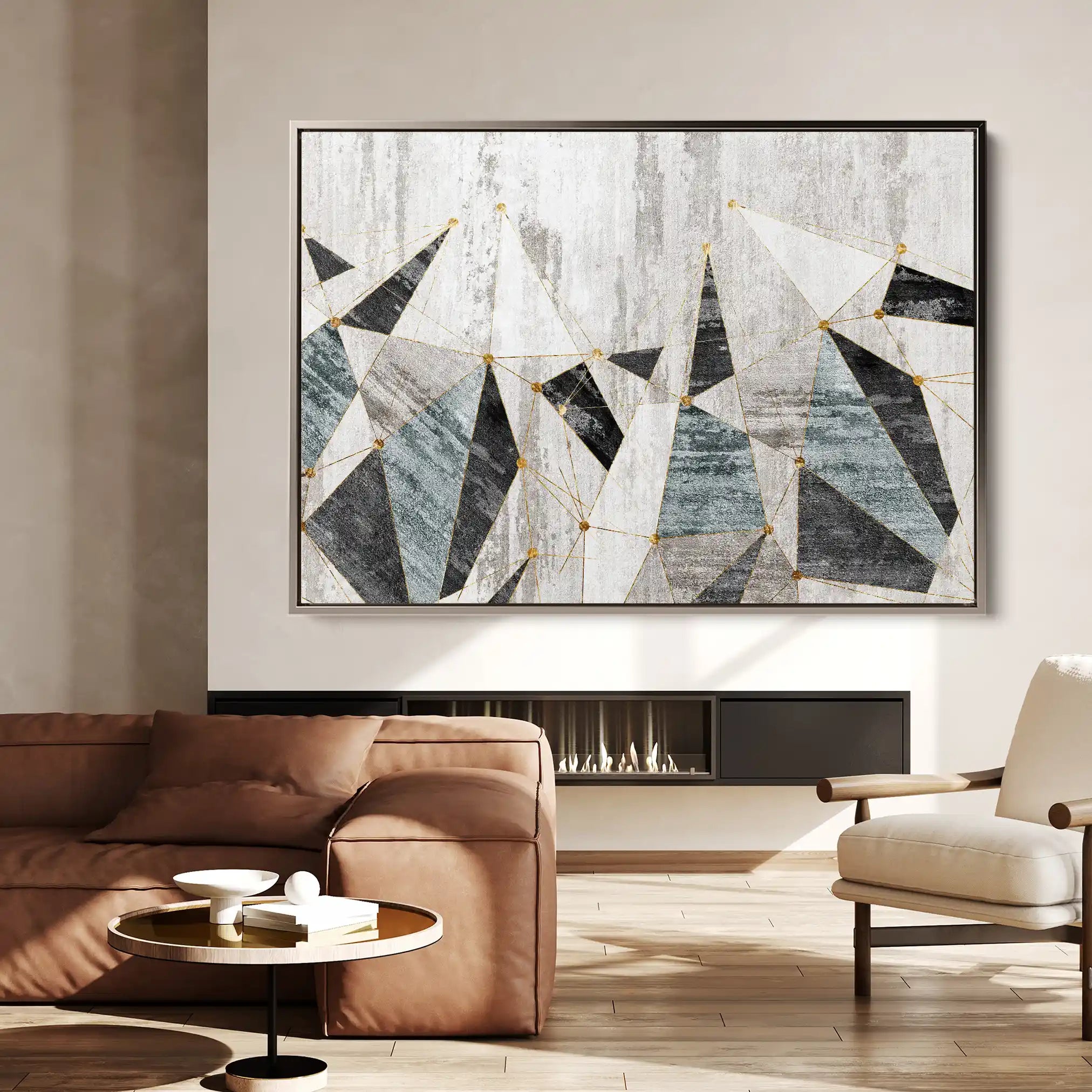 Abstract 166 Canvas Art 60 x 40 cm / Stretched on hidden frame