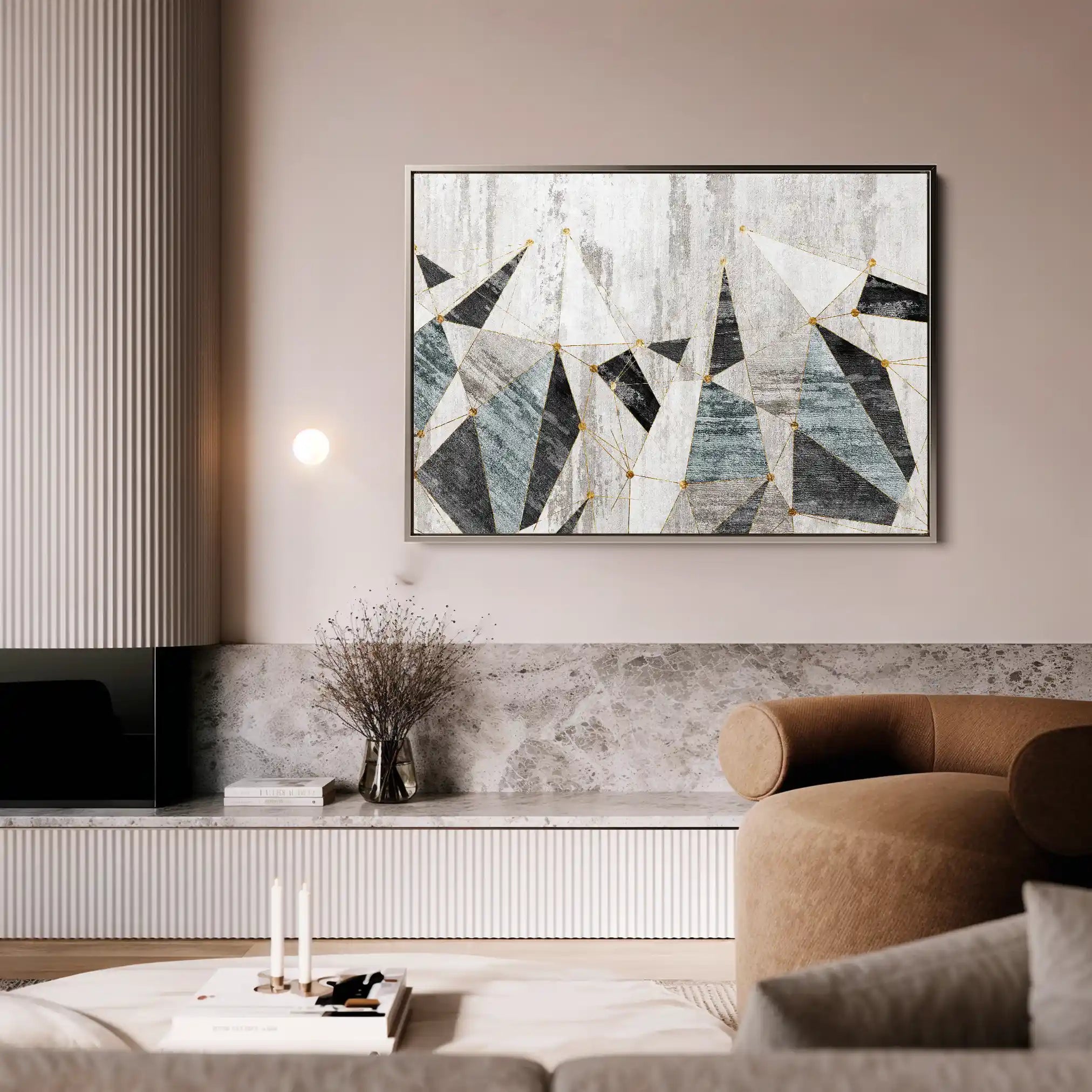 Abstract 166 Canvas Art 60 x 40 cm / Stretched on hidden frame