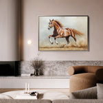 Horses 166 Canvas Art 90 x 60 cm / Stretched on hidden frame