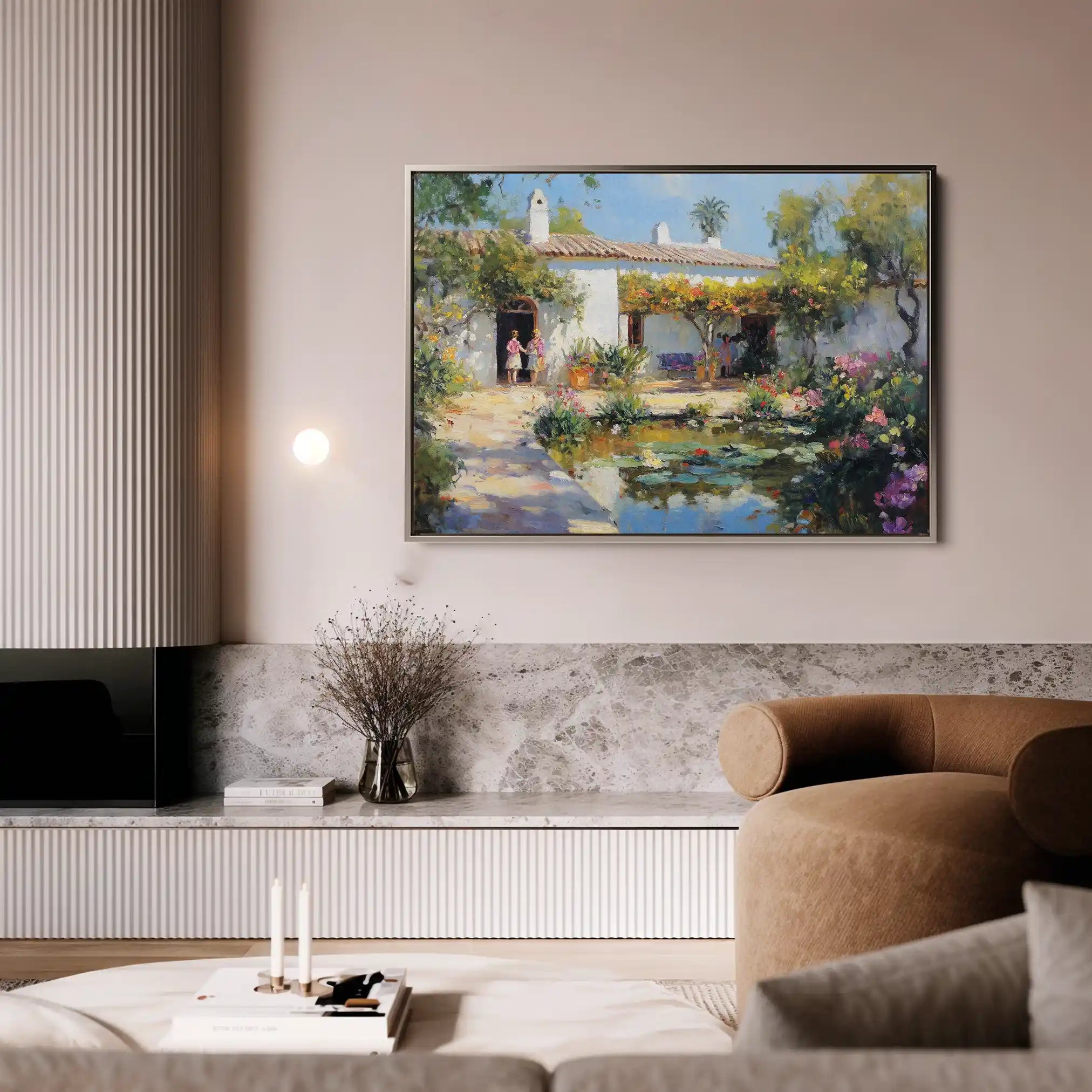 Landscape 166 Canvas Art 90 x 60 cm / Stretched on hidden frame