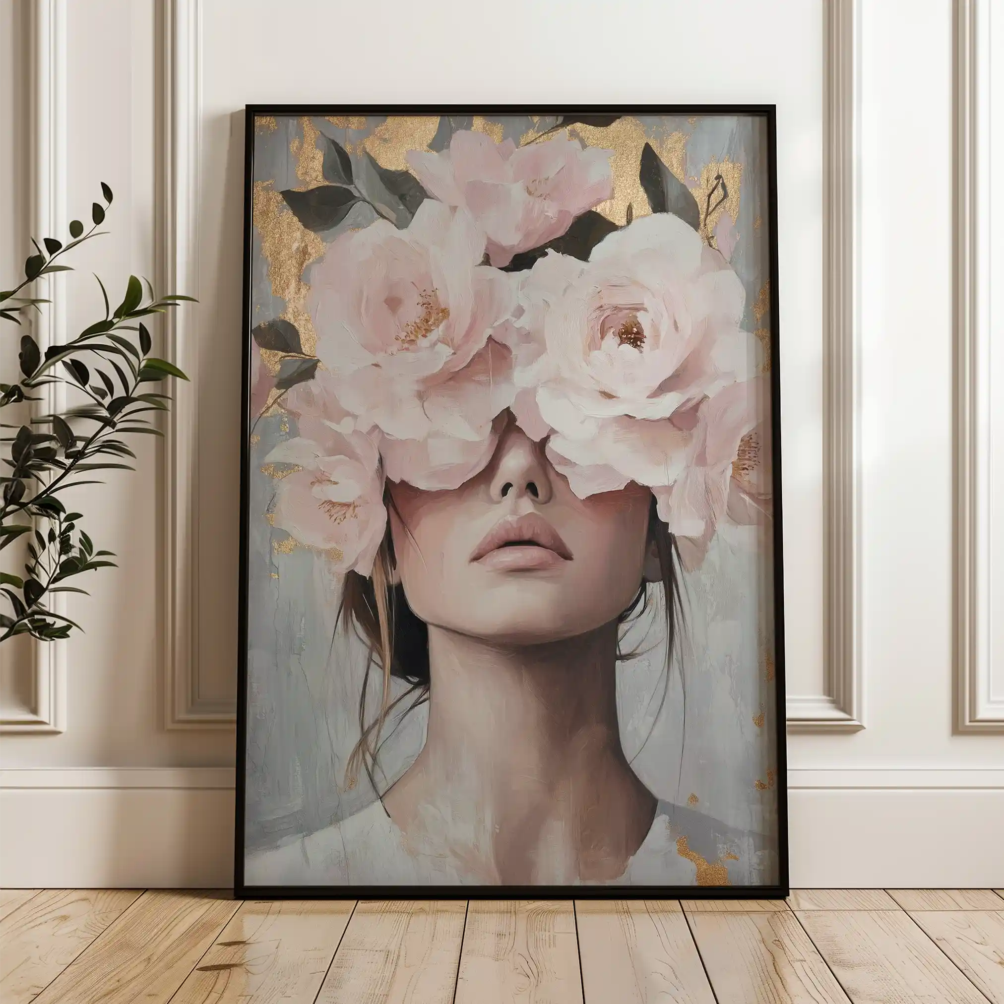 Portrait 166 Canvas Art 90 x 60 cm / Stretched on hidden frame