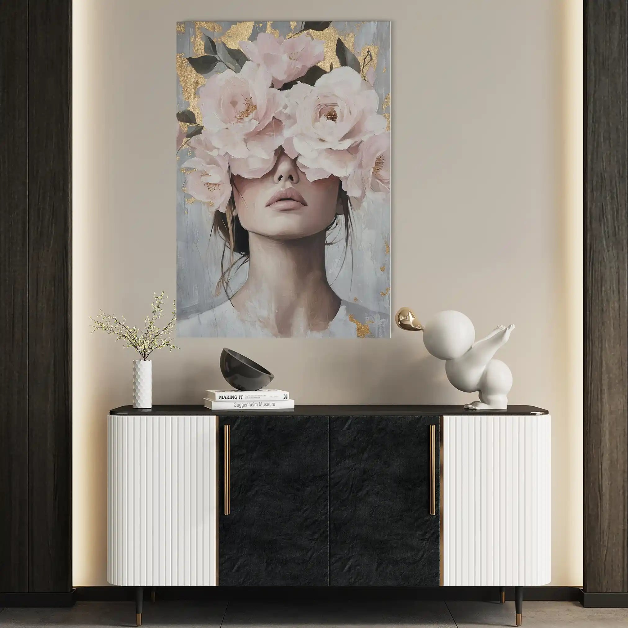 Portrait 166 Canvas Art 90 x 60 cm / Stretched on hidden frame