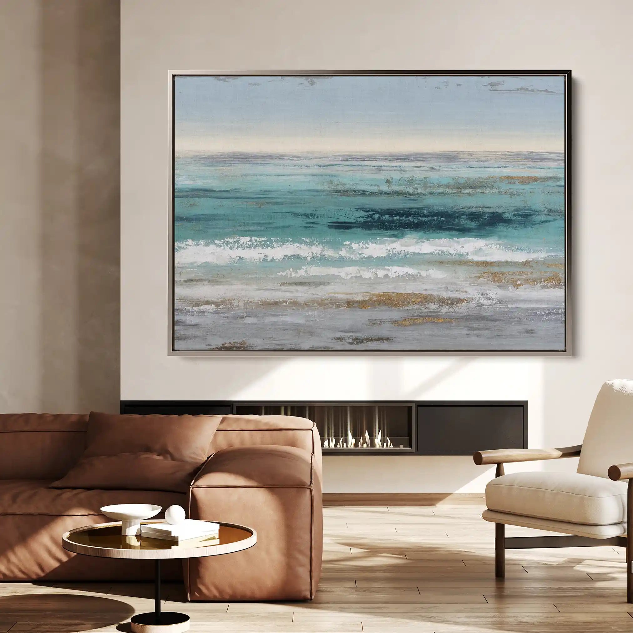 Abstract 1663 Canvas Art 60 x 40 cm / Stretched on hidden frame