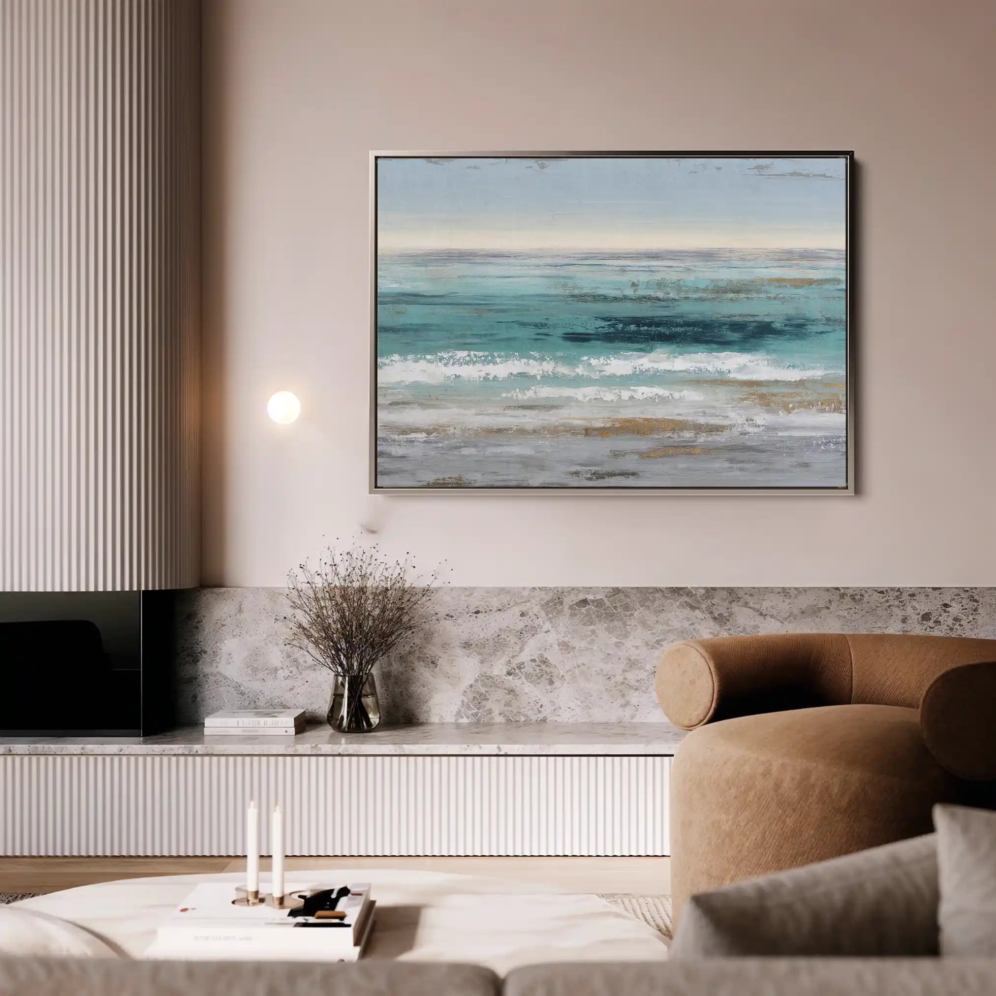 Abstract 1663 Canvas Art 60 x 40 cm / Stretched on hidden frame