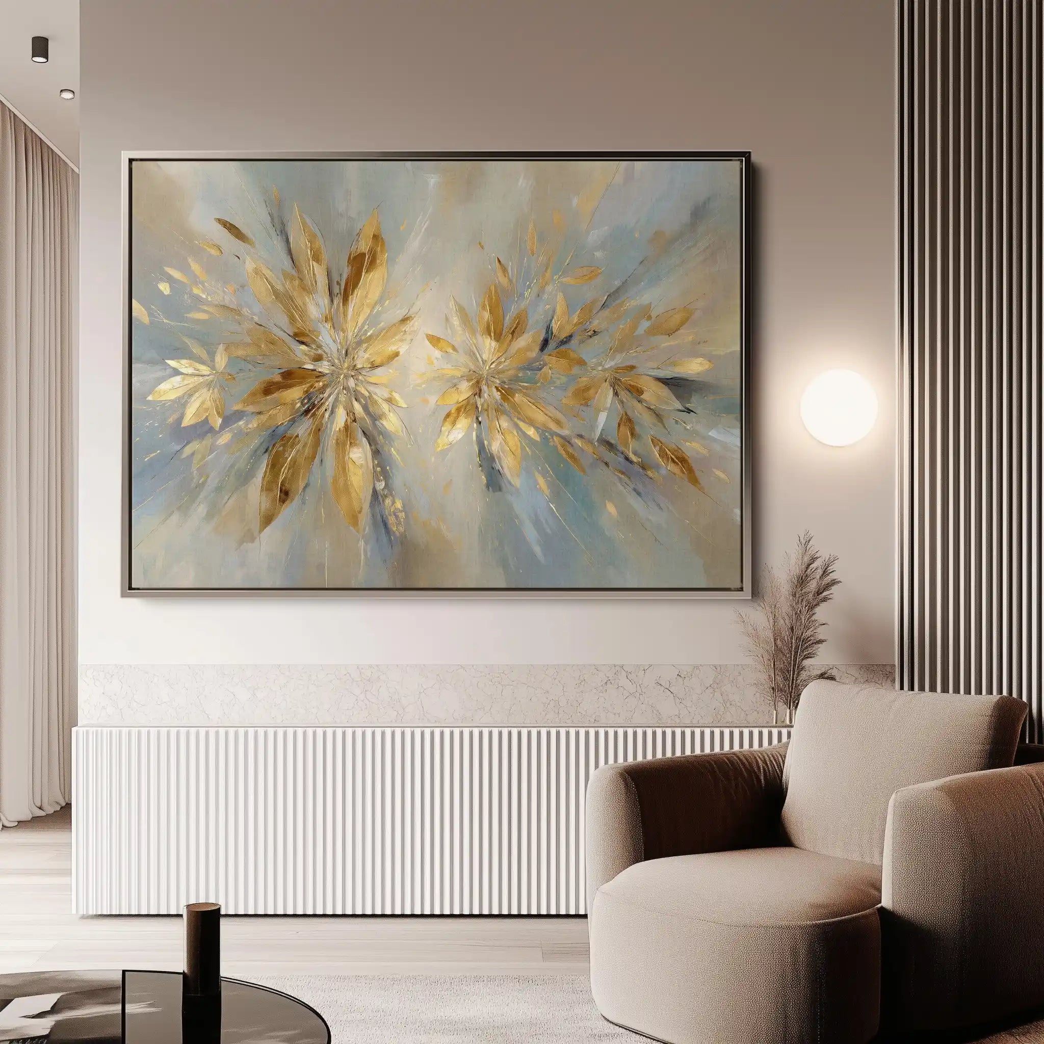 Abstract 1665 Canvas Art 60 x 40 cm / Stretched on hidden frame