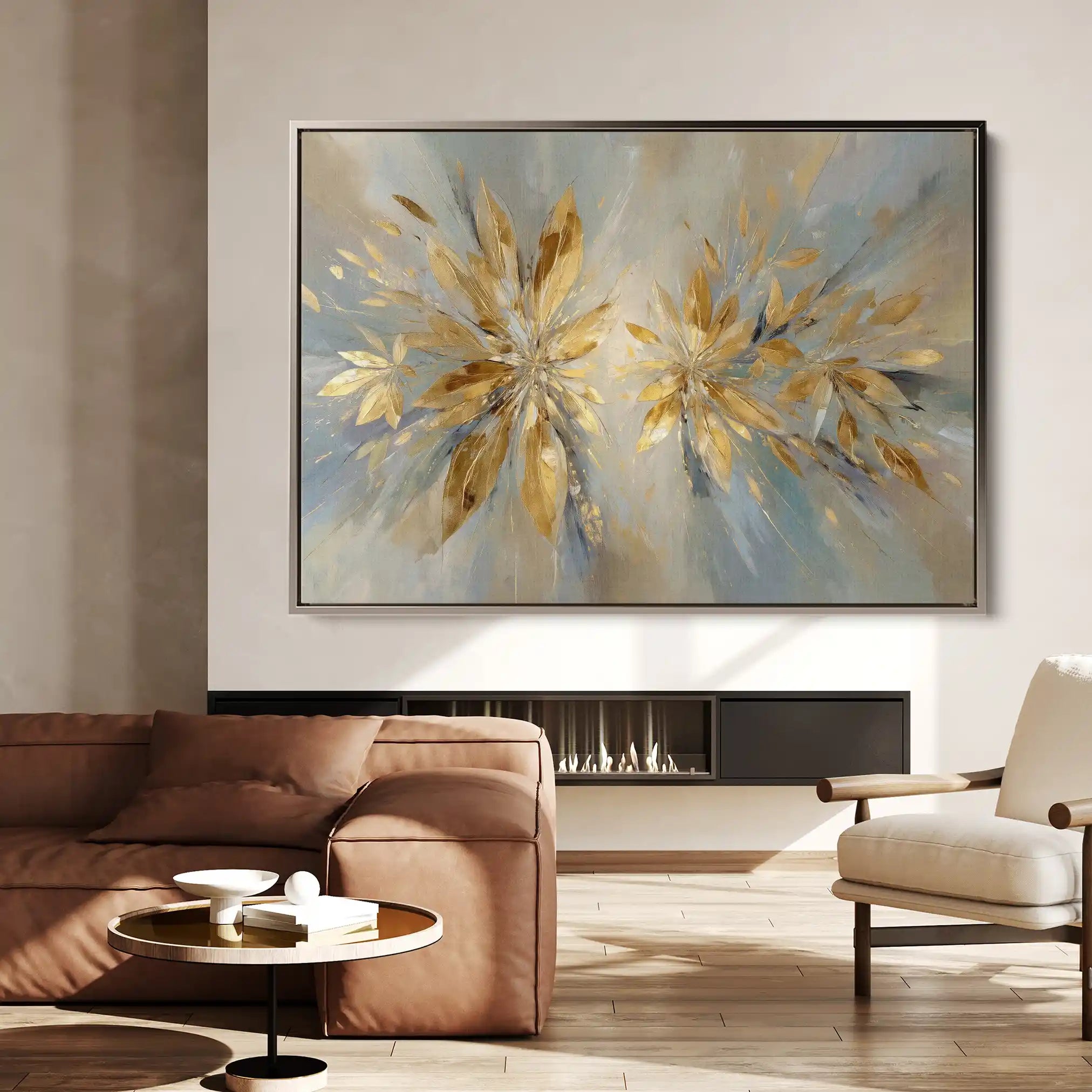 Abstract 1665 Canvas Art 60 x 40 cm / Stretched on hidden frame