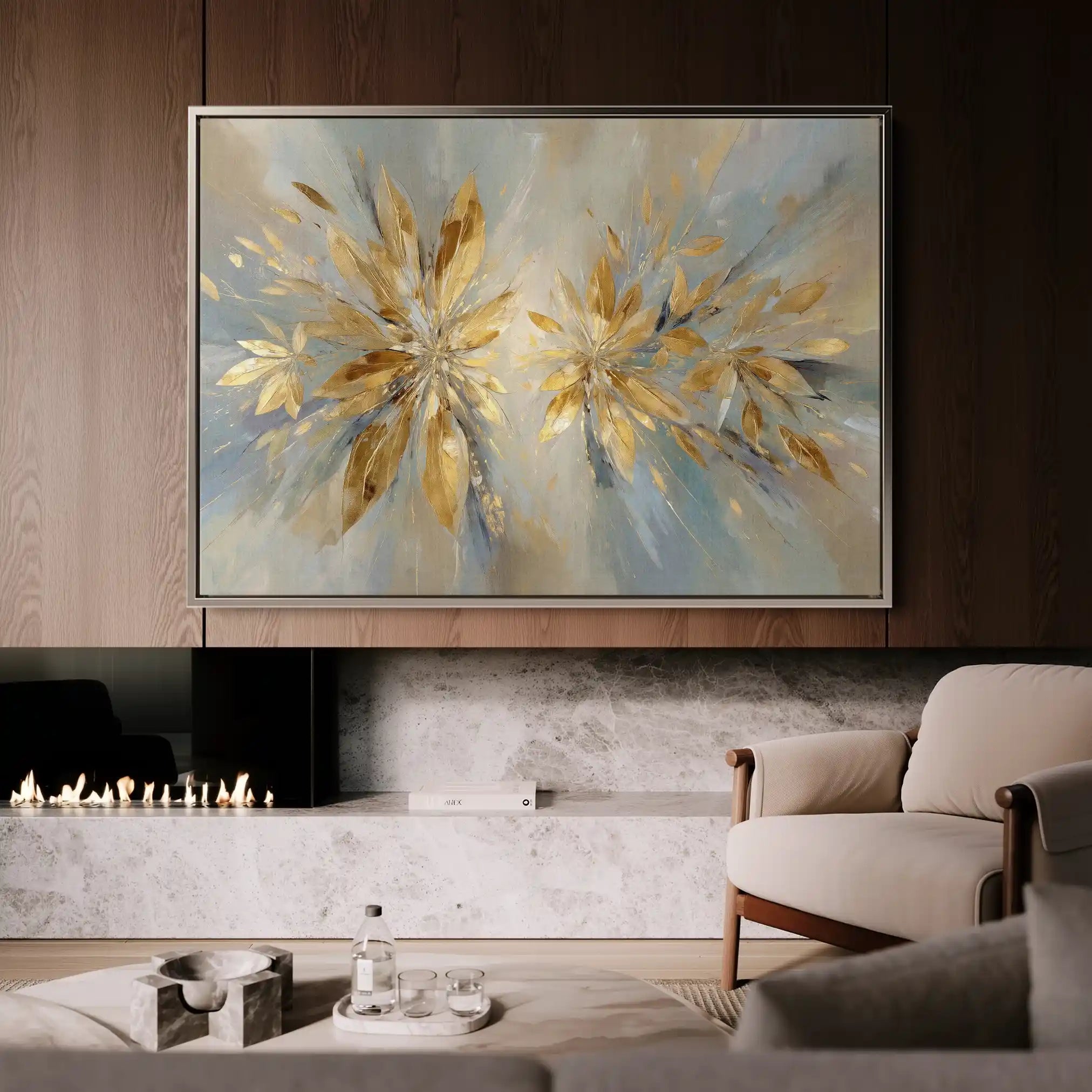 Abstract 1665 Canvas Art 60 x 40 cm / Stretched on hidden frame