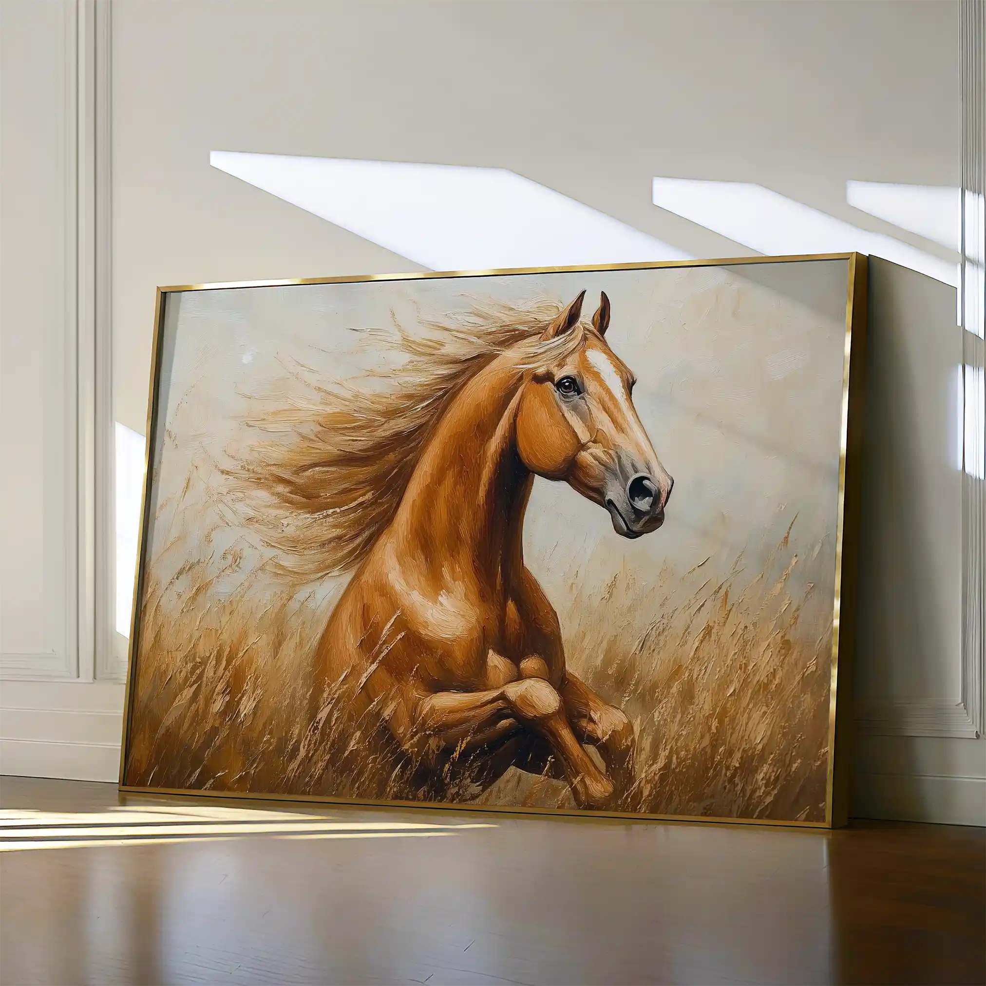 Horses 167 Canvas Art 90 x 60 cm / Stretched on hidden frame