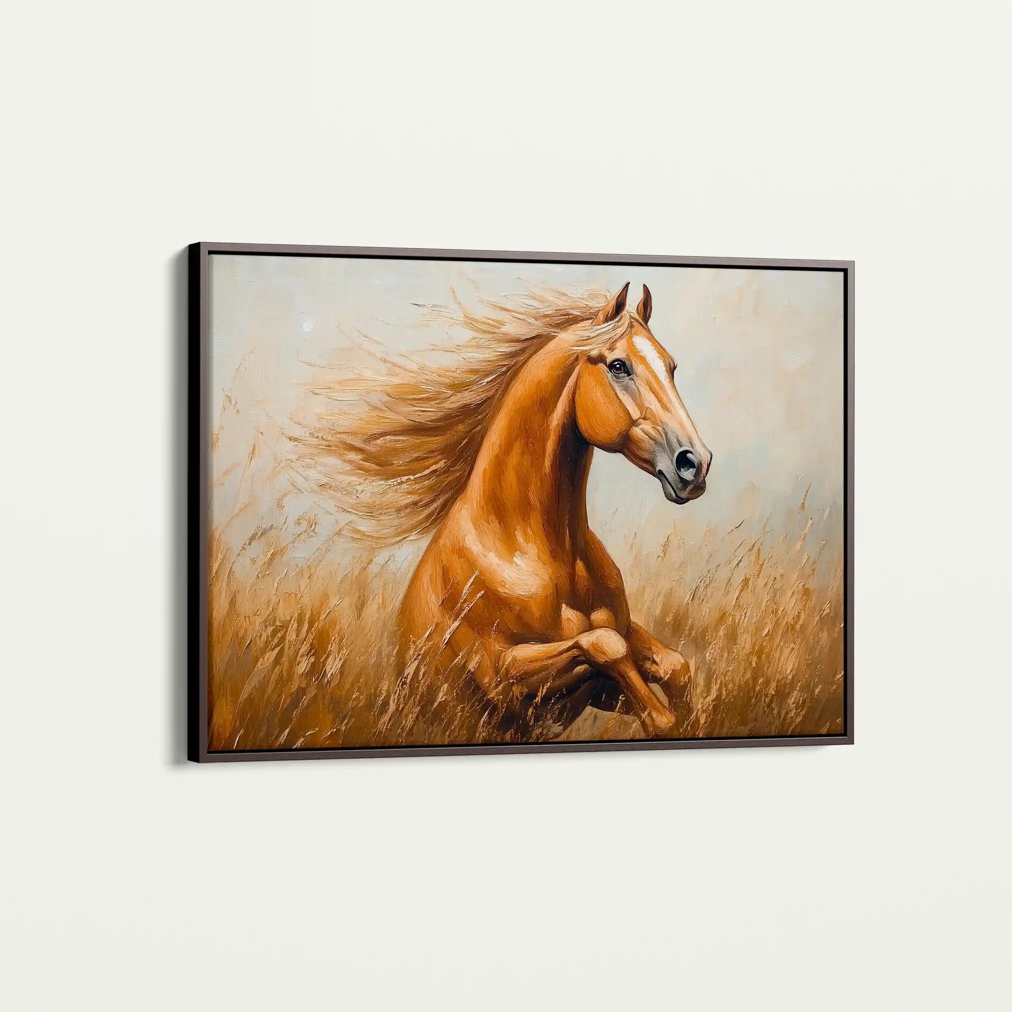 Horses 167 Canvas Art 90 x 60 cm / Stretched on hidden frame
