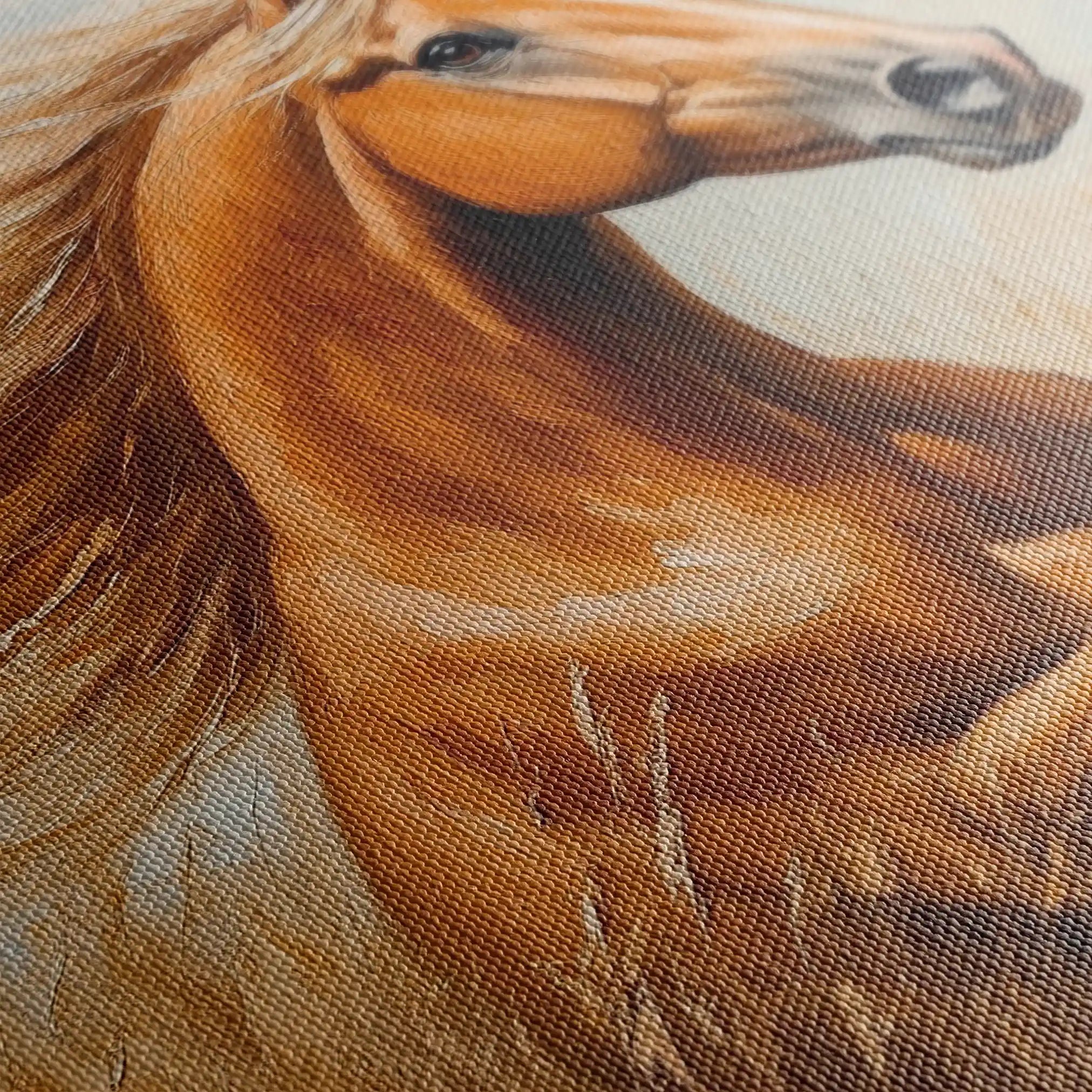 Horses 167 Canvas Art 90 x 60 cm / Stretched on hidden frame