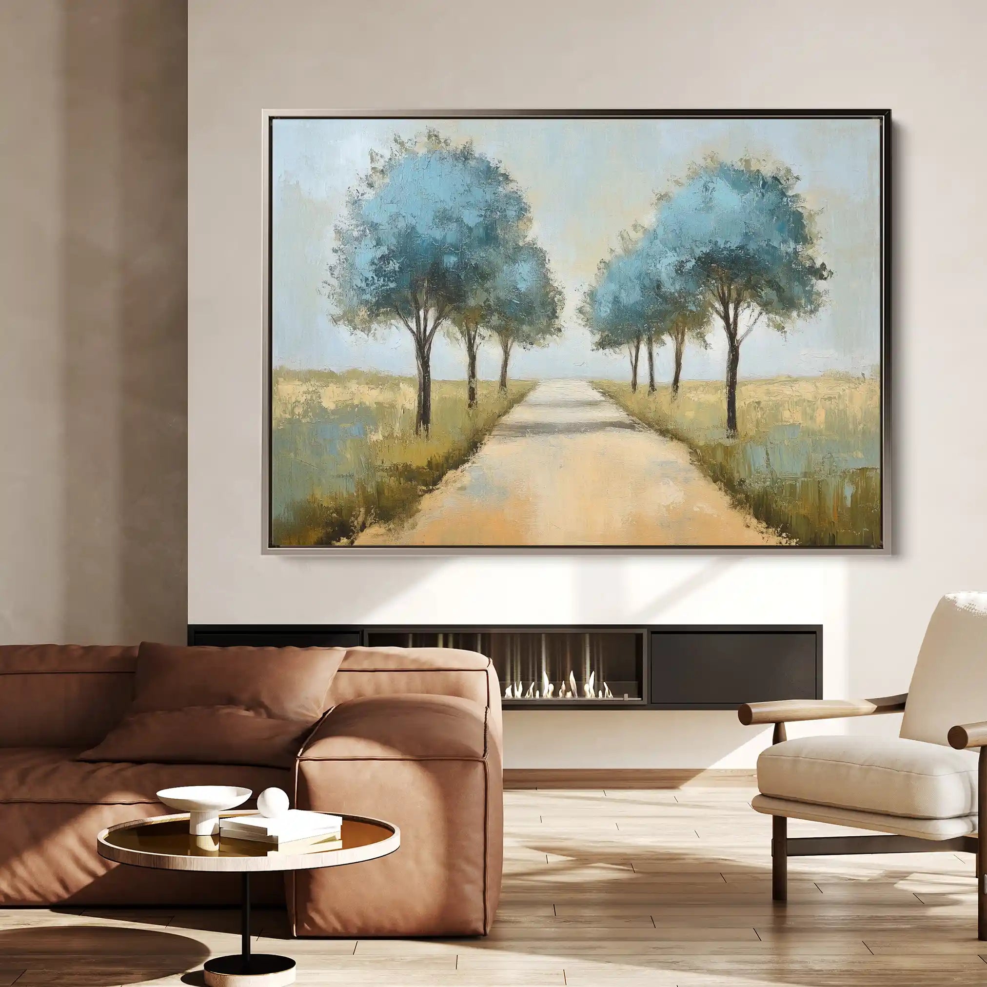 Landscape 167 Canvas Art 90 x 60 cm / Stretched on hidden frame