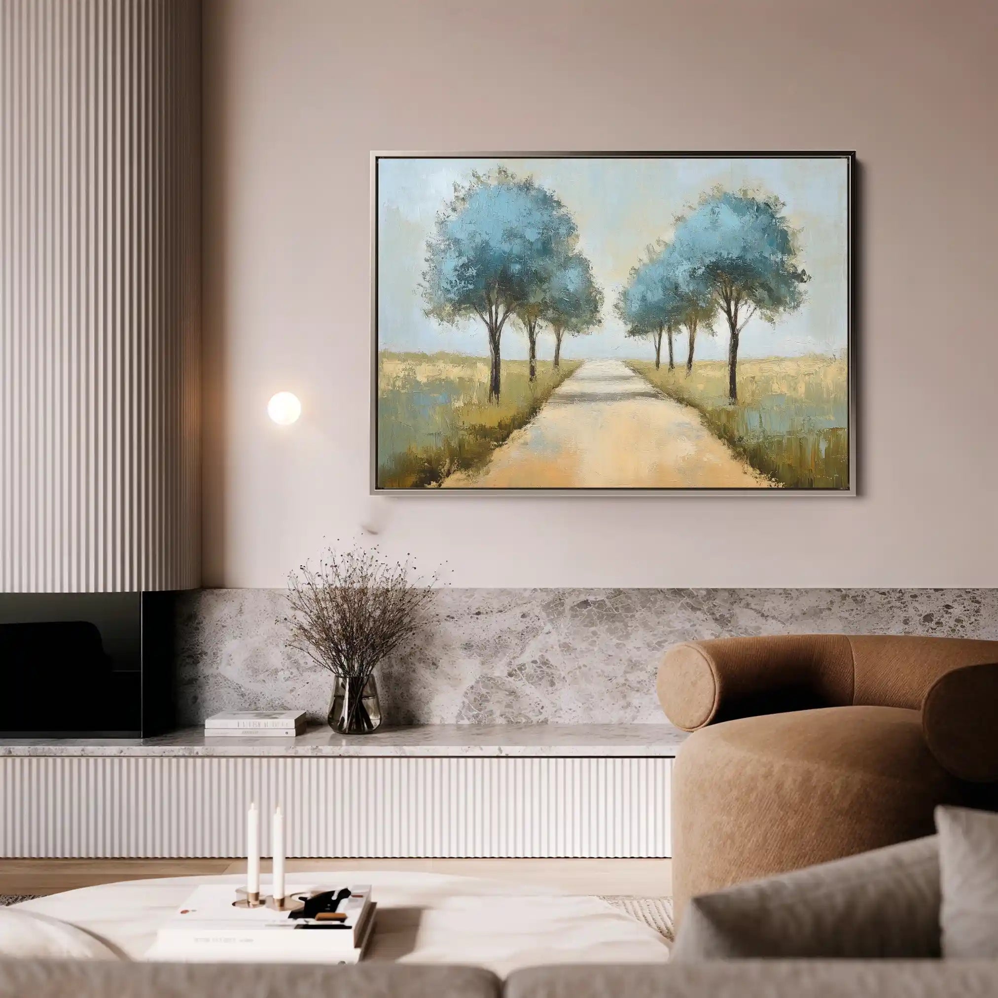 Landscape 167 Canvas Art 90 x 60 cm / Stretched on hidden frame