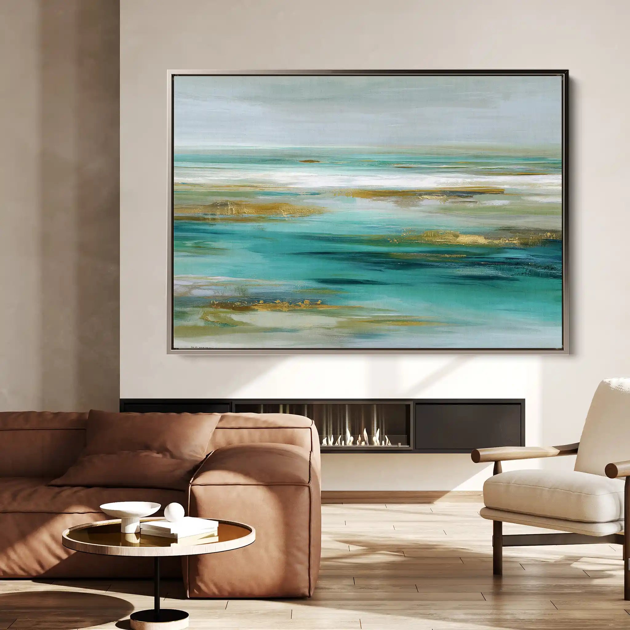 Abstract 1670 Canvas Art 60 x 40 cm / Stretched on hidden frame