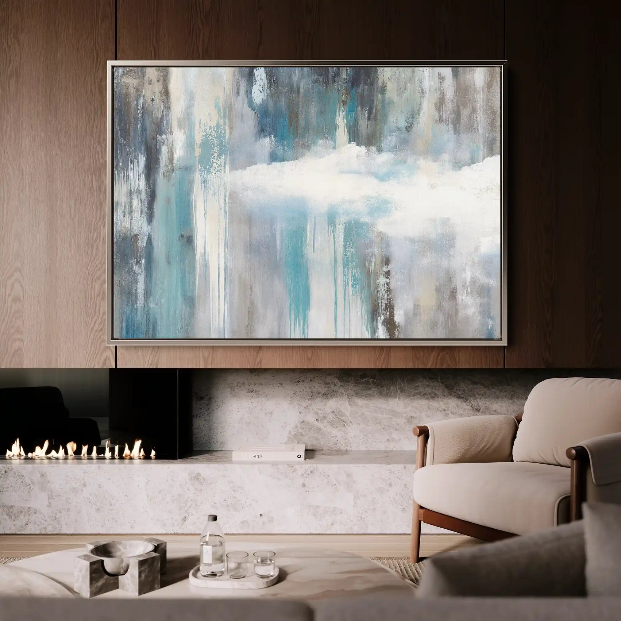 Abstract 1671 Canvas Art 60 x 40 cm / Stretched on hidden frame