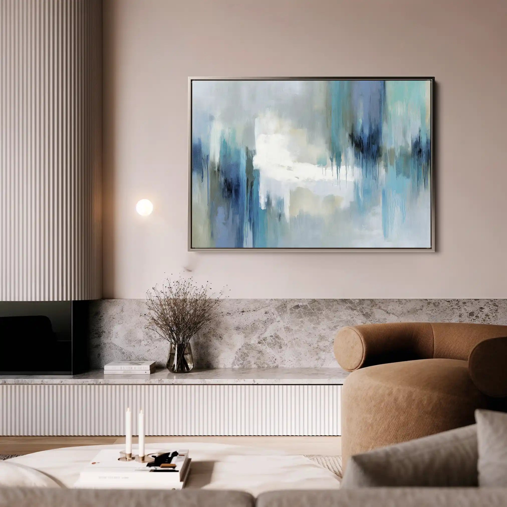 Abstract 1673 Canvas Art 60 x 40 cm / Stretched on hidden frame