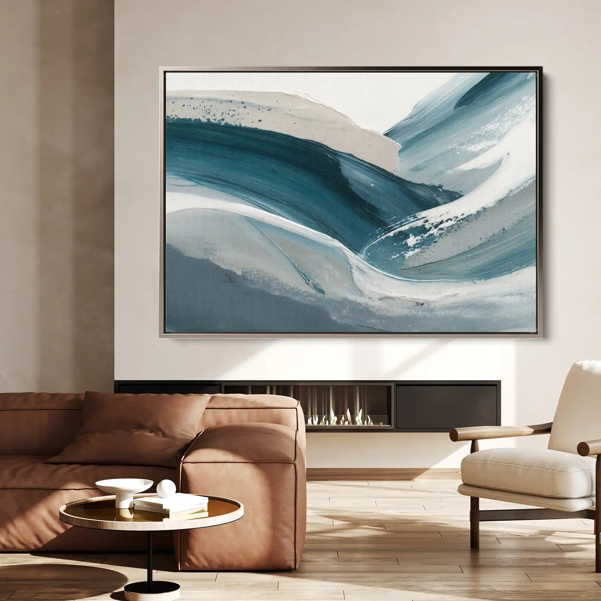 Abstract 1674 Canvas Art 60 x 40 cm / Stretched on hidden frame
