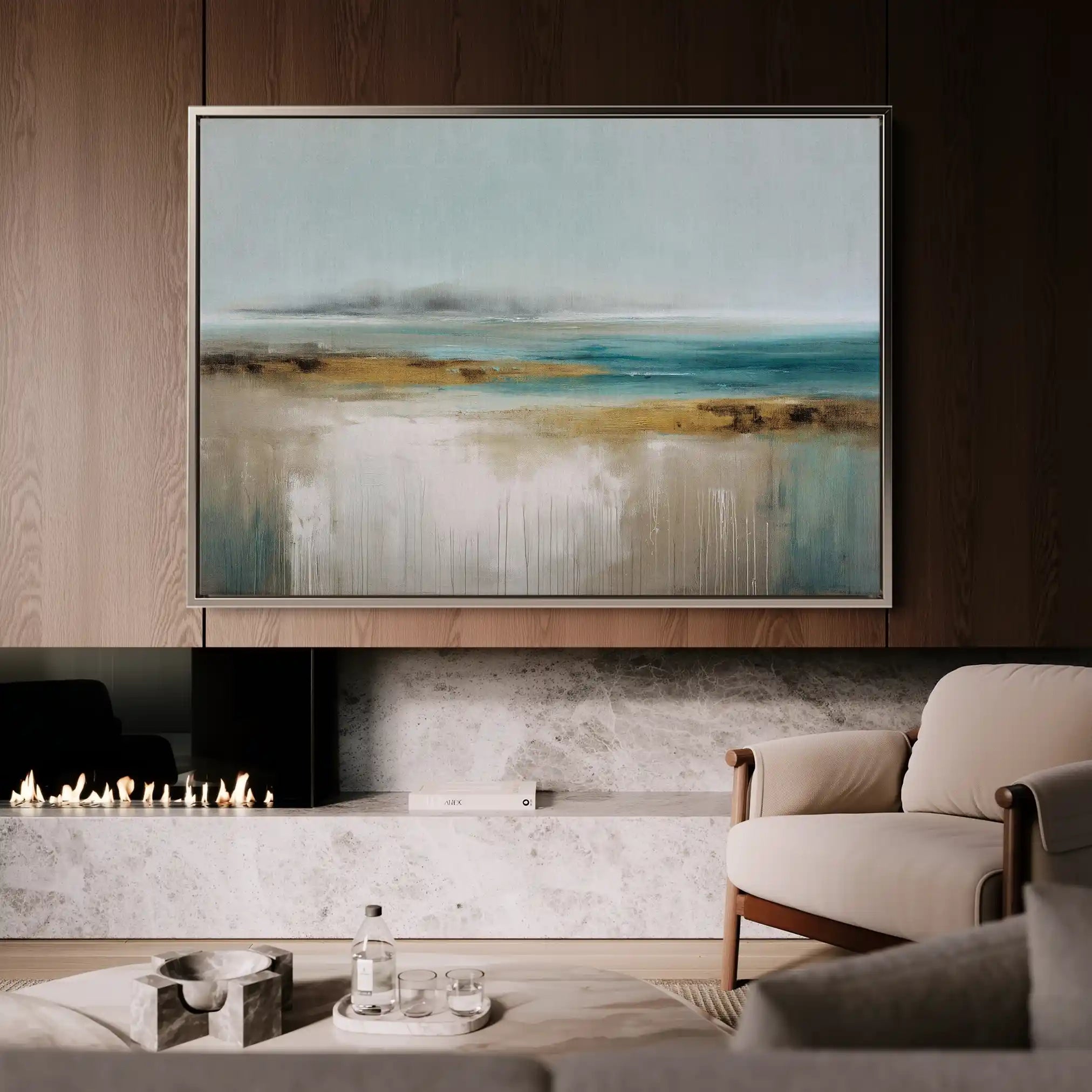 Abstract 1677 Canvas Art 60 x 40 cm / Stretched on hidden frame