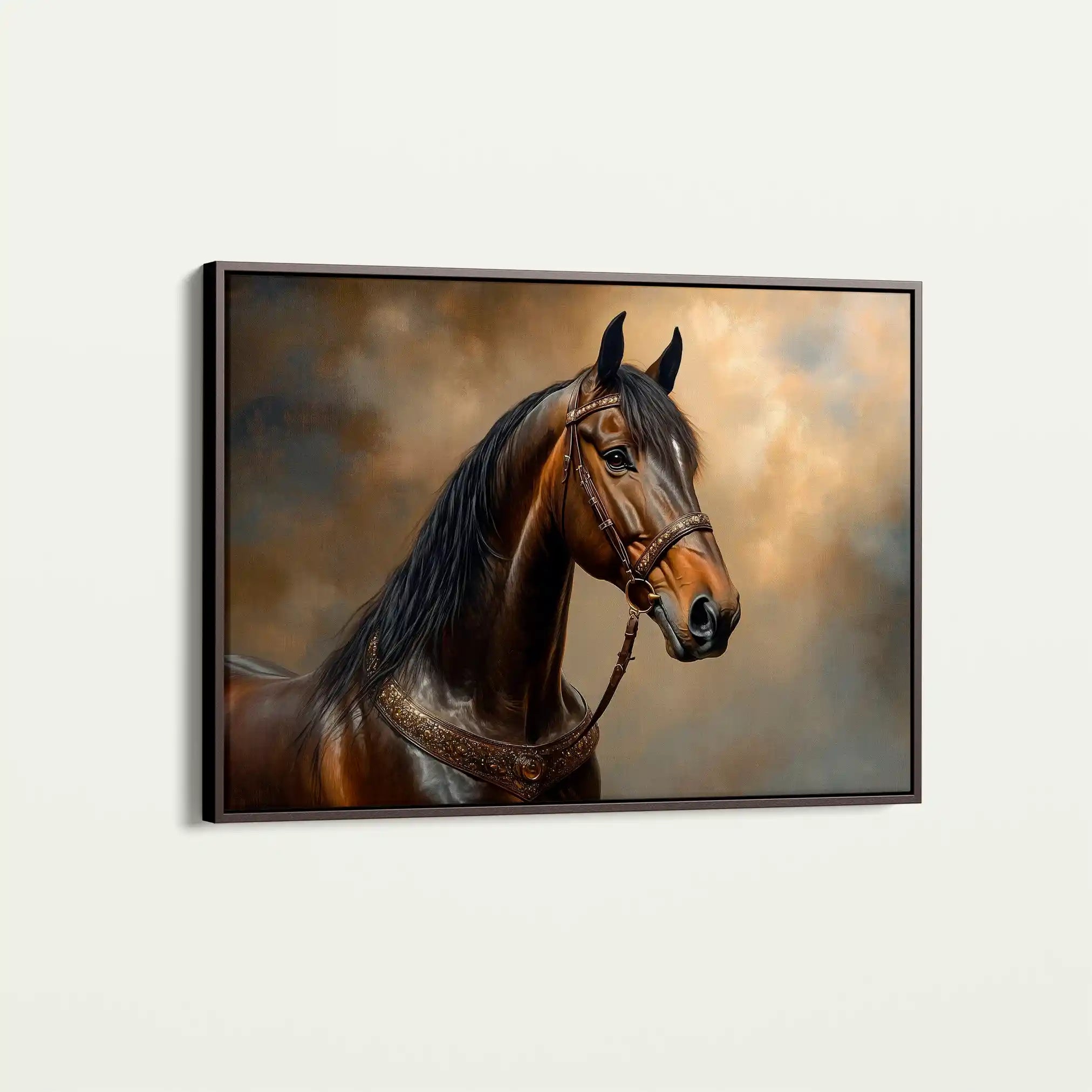 Horses 169 Canvas Art 90 x 60 cm / Stretched on hidden frame