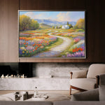 Landscape 169 Canvas Art 90 x 60 cm / Stretched on hidden frame