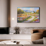 Landscape 169 Canvas Art 90 x 60 cm / Stretched on hidden frame